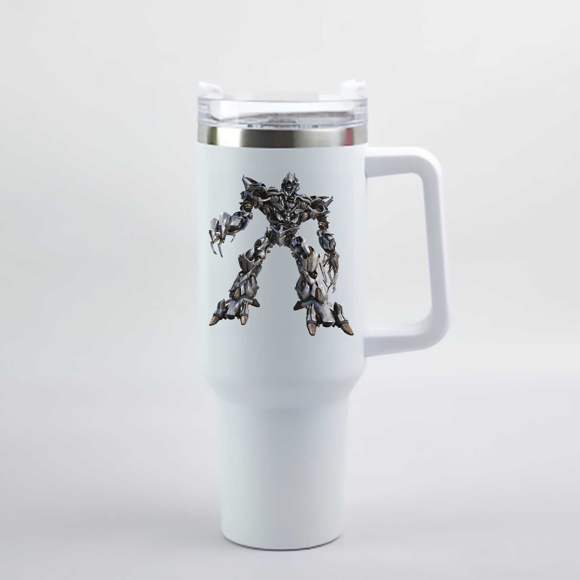 （画像用） Transformers トランスフォーマー 1200mL車用タンブラー - クリスタルステッカー（プラスチックストロー付き）