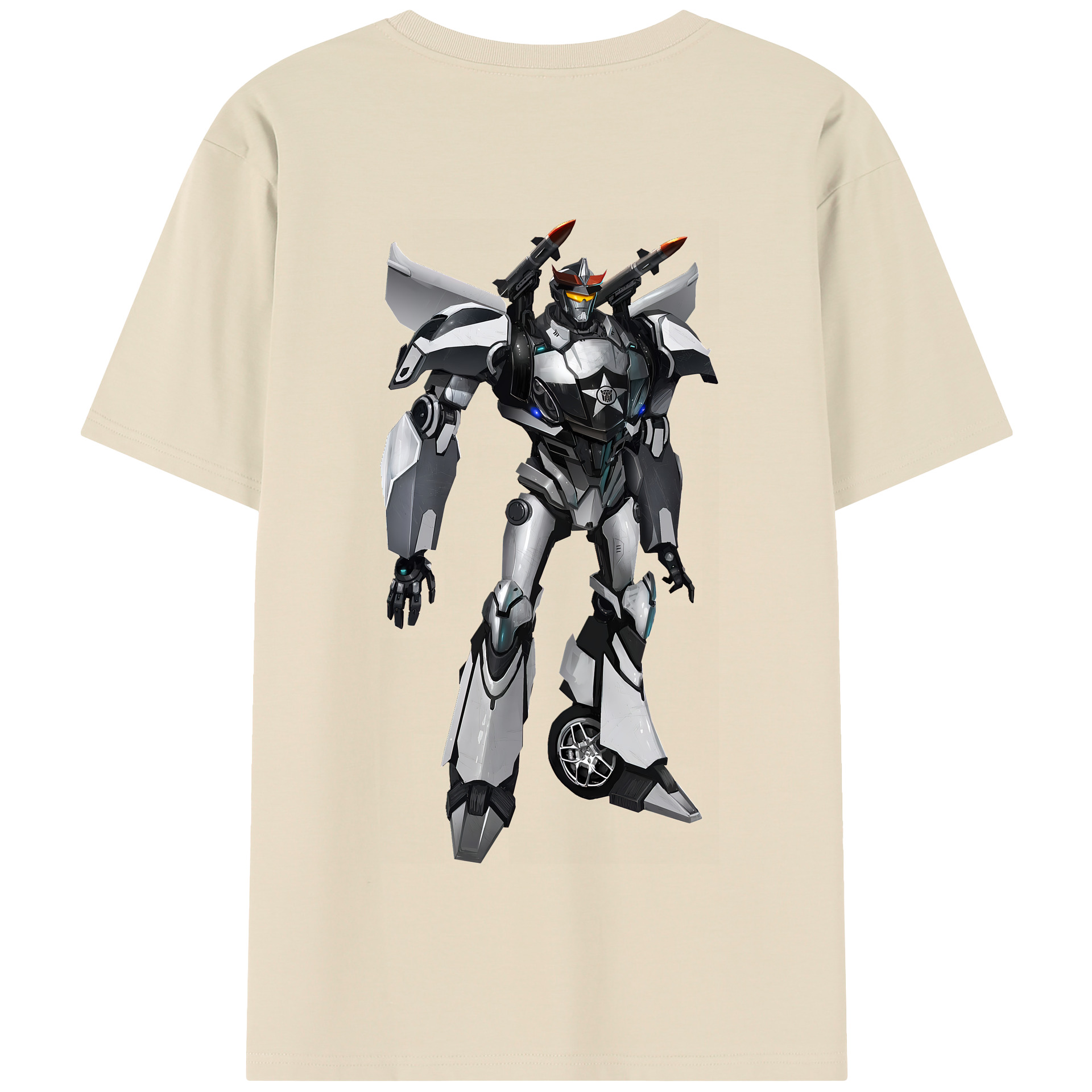 （画像用） Transformers トランスフォーマー 綿100％半袖Tシャツ（背面プリント）