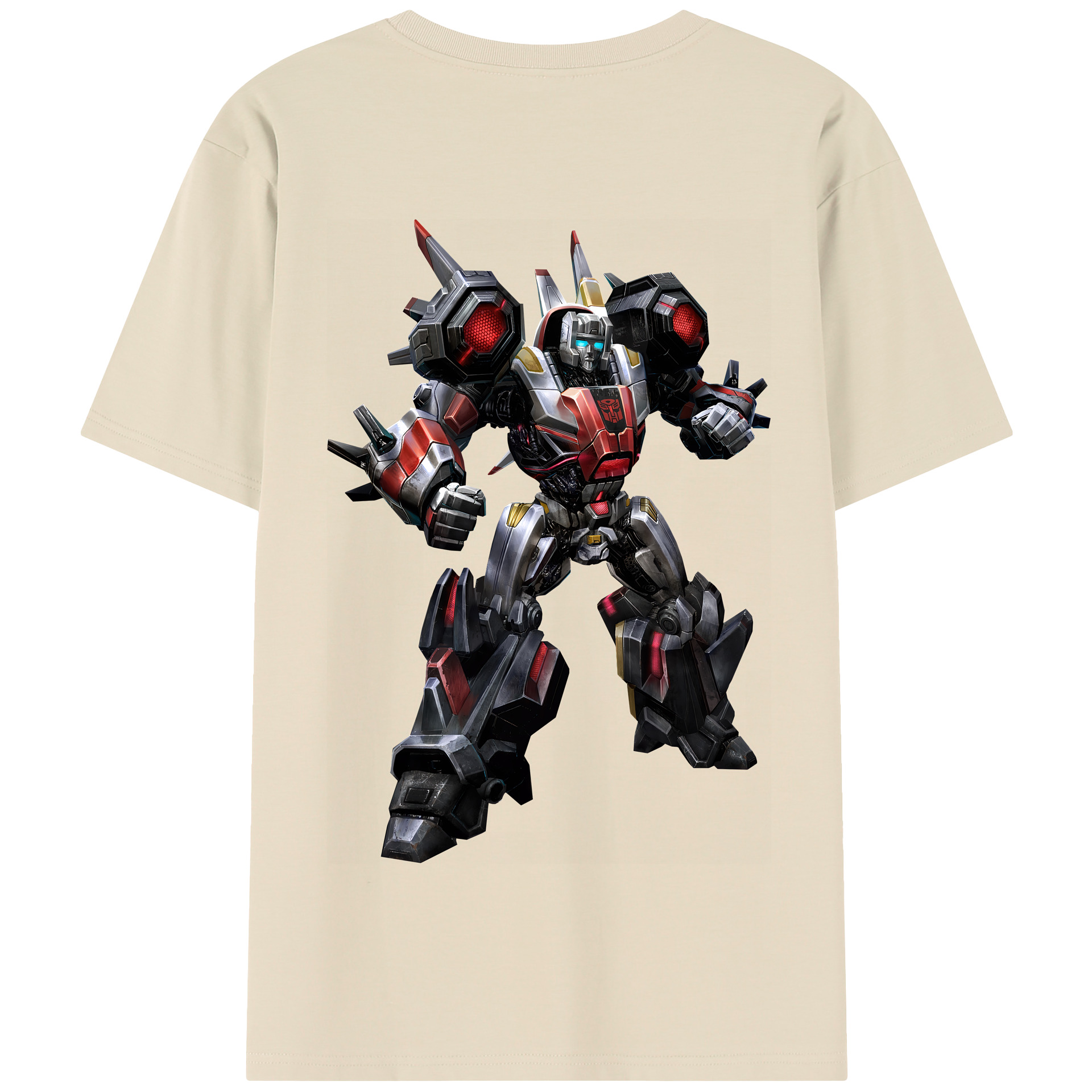 （画像用） Transformers トランスフォーマー 綿100％半袖Tシャツ（背面プリント）