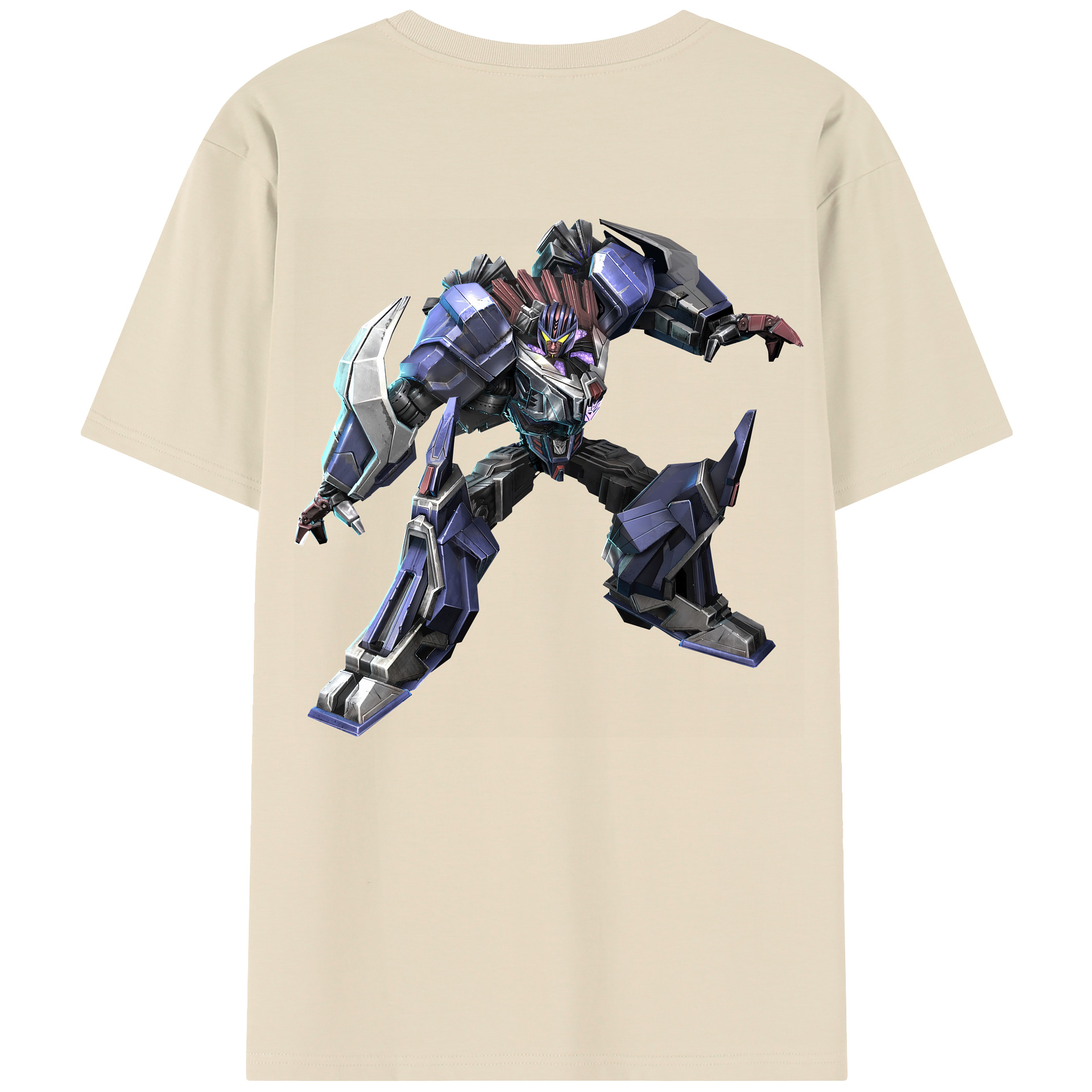 （画像用） Transformers トランスフォーマー 綿100％半袖Tシャツ（背面プリント）