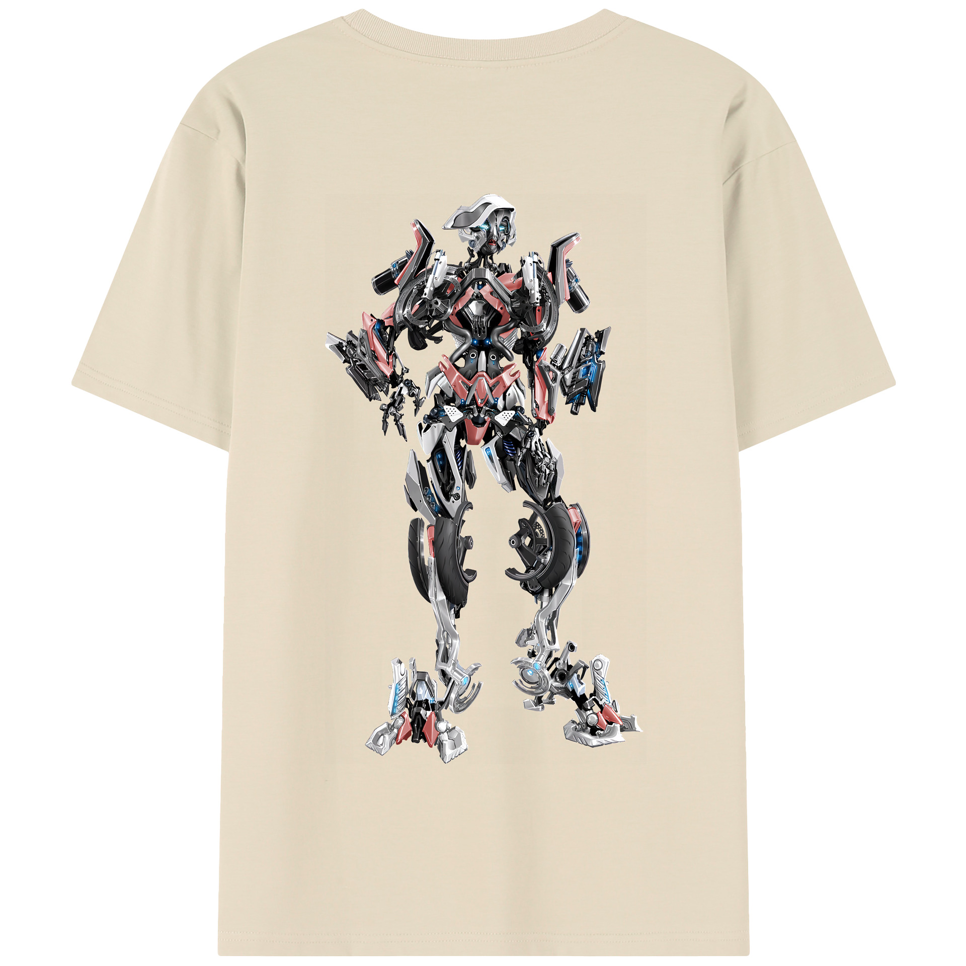 （画像用） Transformers トランスフォーマー 綿100％半袖Tシャツ（背面プリント）