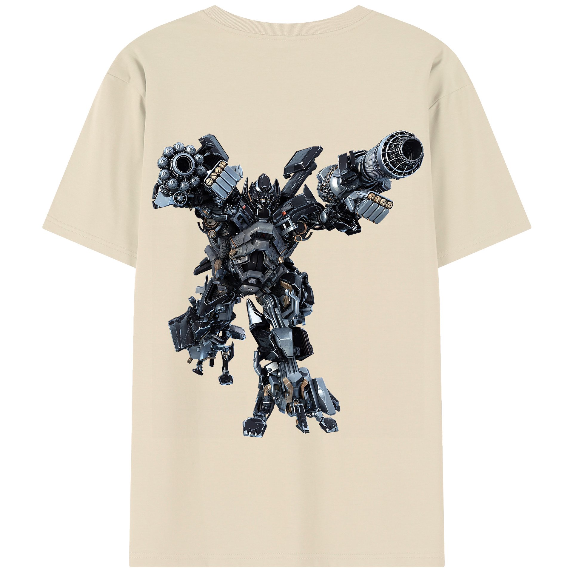 （画像用） Transformers トランスフォーマー 綿100％半袖Tシャツ（背面プリント）