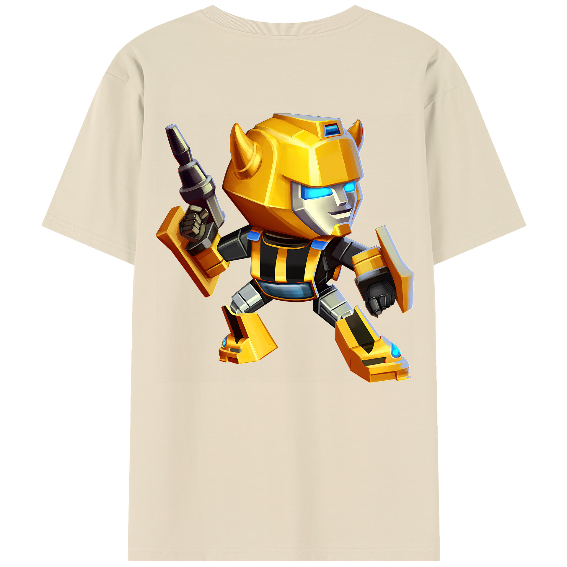 （画像用） Transformers トランスフォーマー 綿100％半袖Tシャツ（背面プリント）