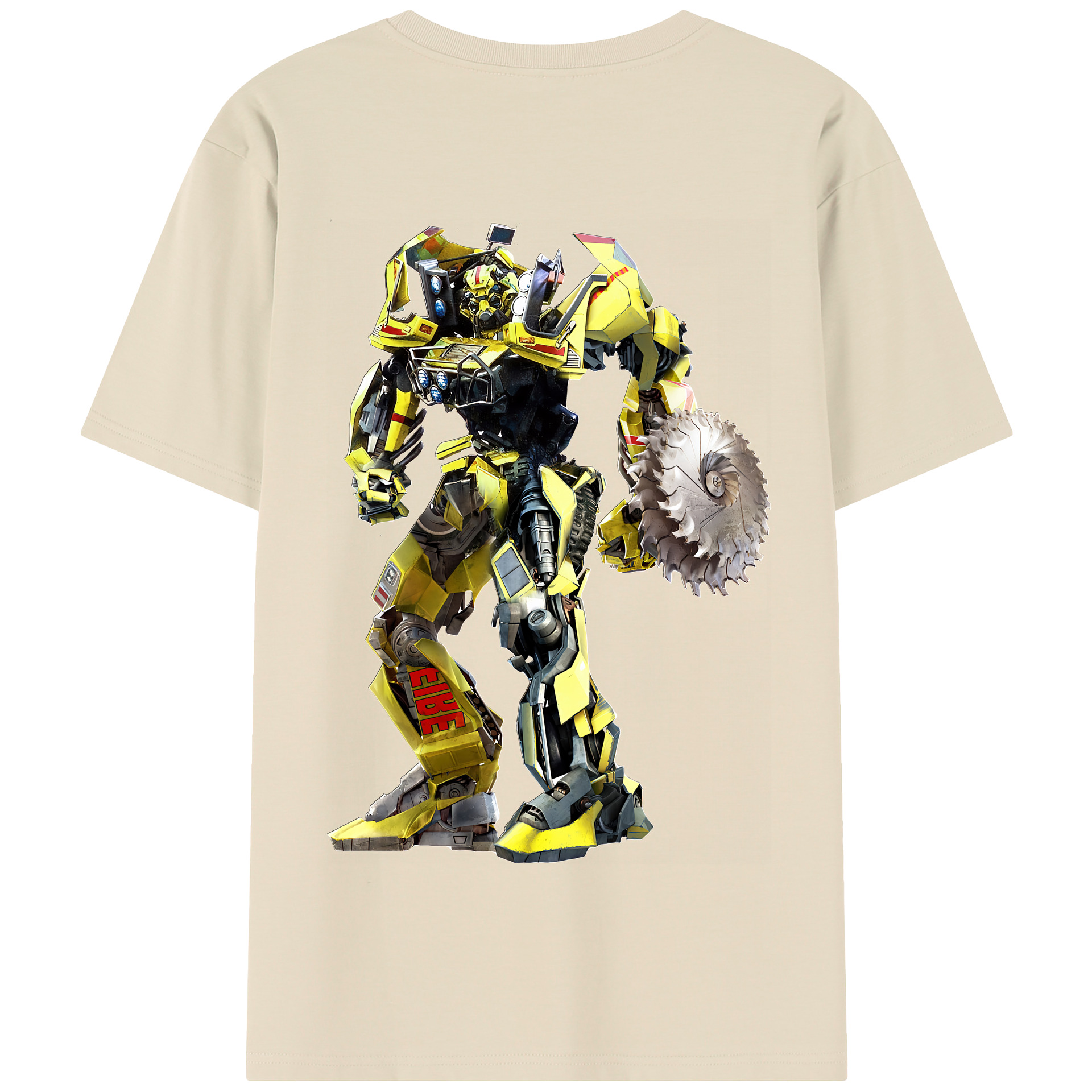 （画像用） Transformers トランスフォーマー 綿100％半袖Tシャツ（背面プリント）