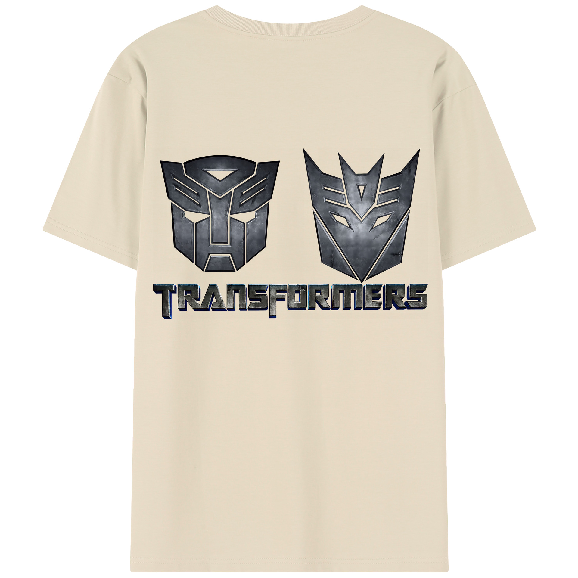 （画像用） Transformers トランスフォーマー 綿100％半袖Tシャツ（背面プリント）
