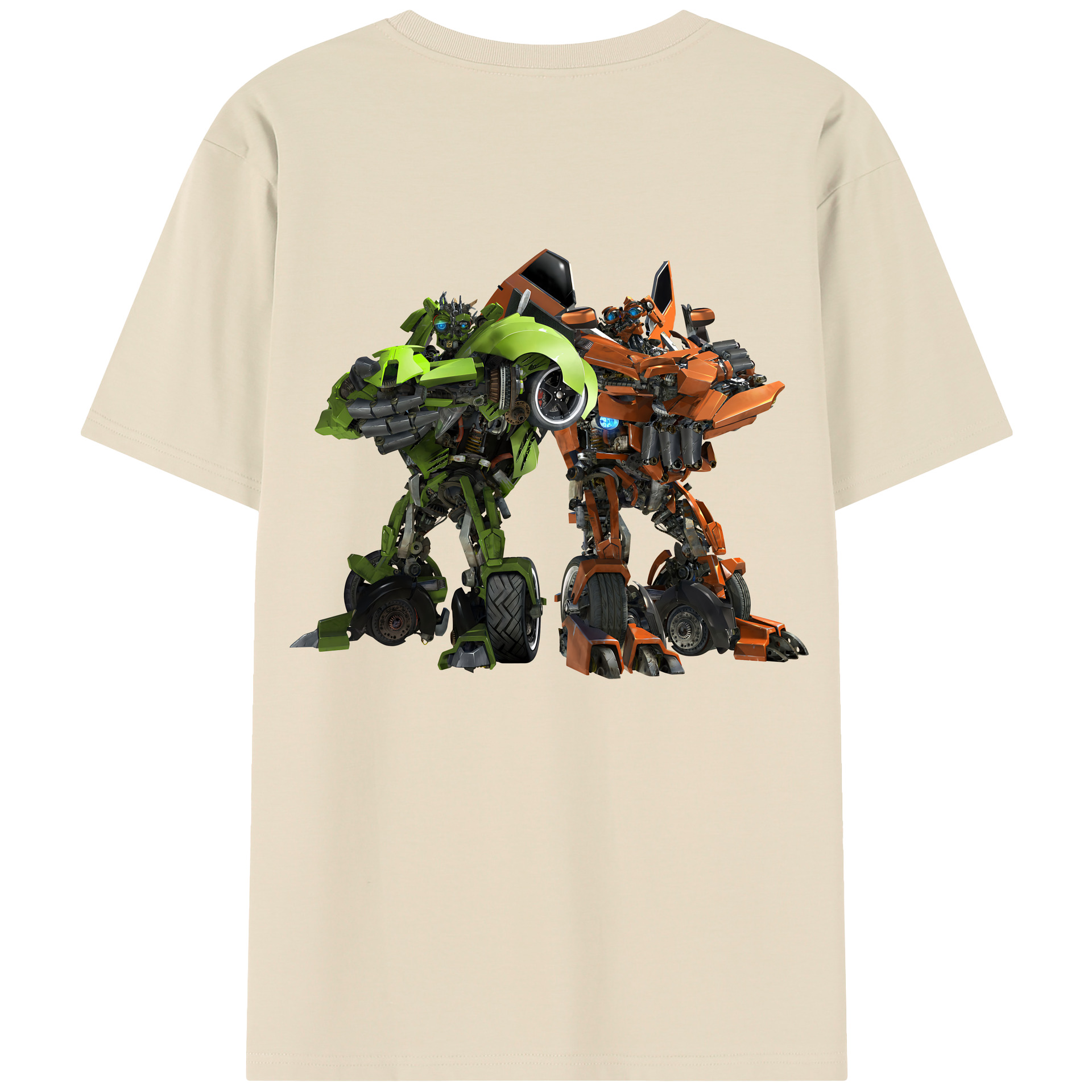 （画像用） Transformers トランスフォーマー 綿100％半袖Tシャツ（背面プリント）