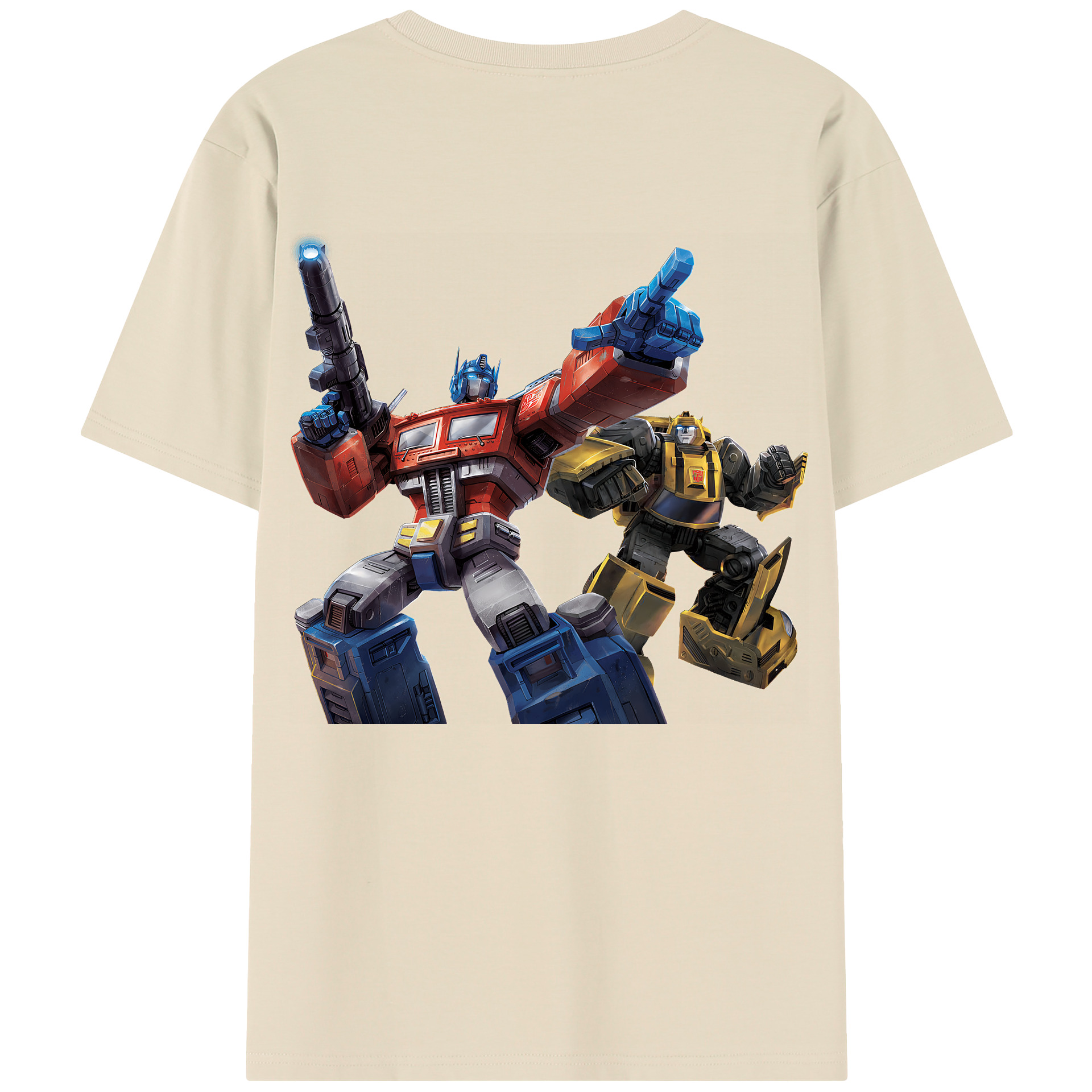 （画像用） Transformers トランスフォーマー 綿100％半袖Tシャツ（背面プリント）