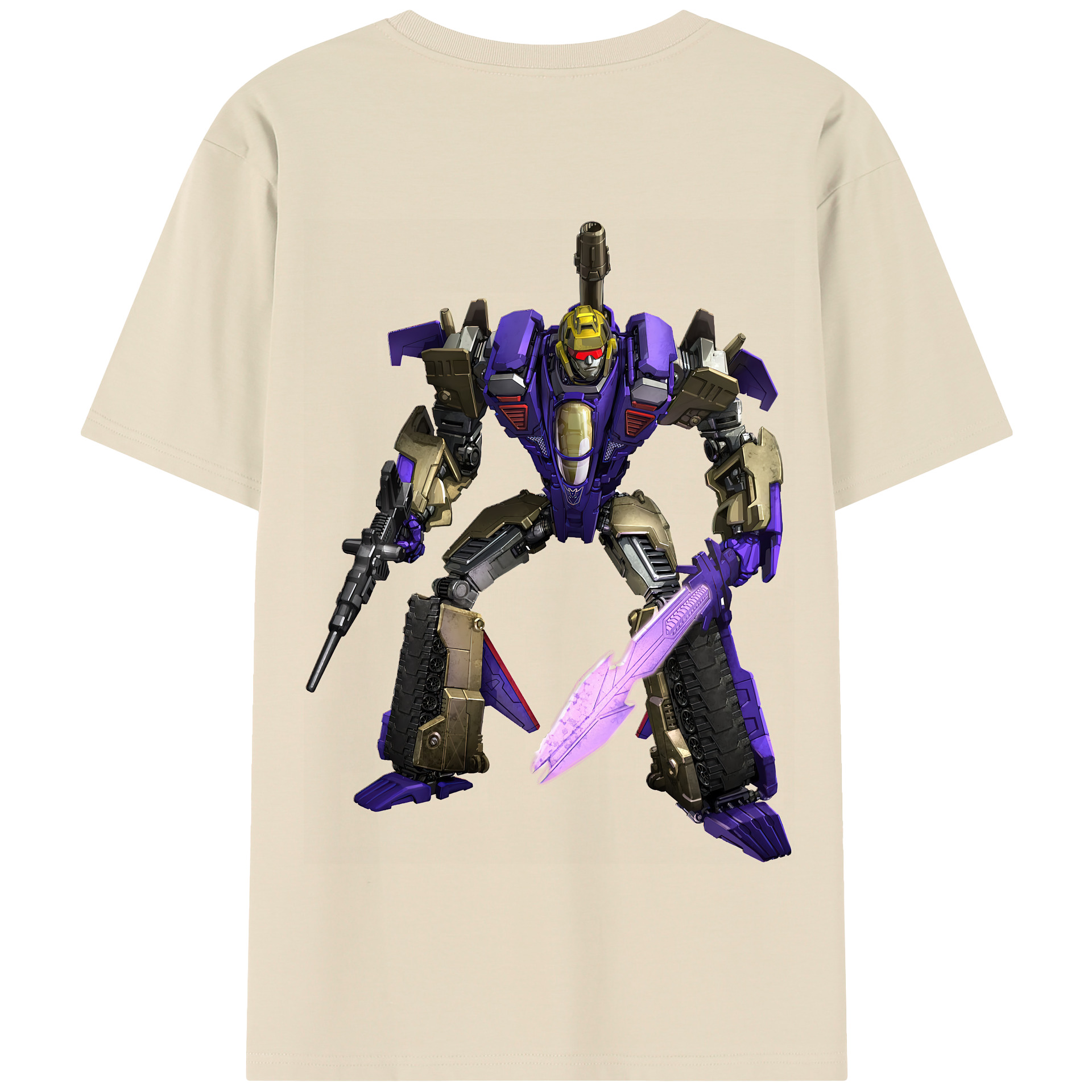 （画像用） Transformers トランスフォーマー 綿100％半袖Tシャツ（背面プリント）