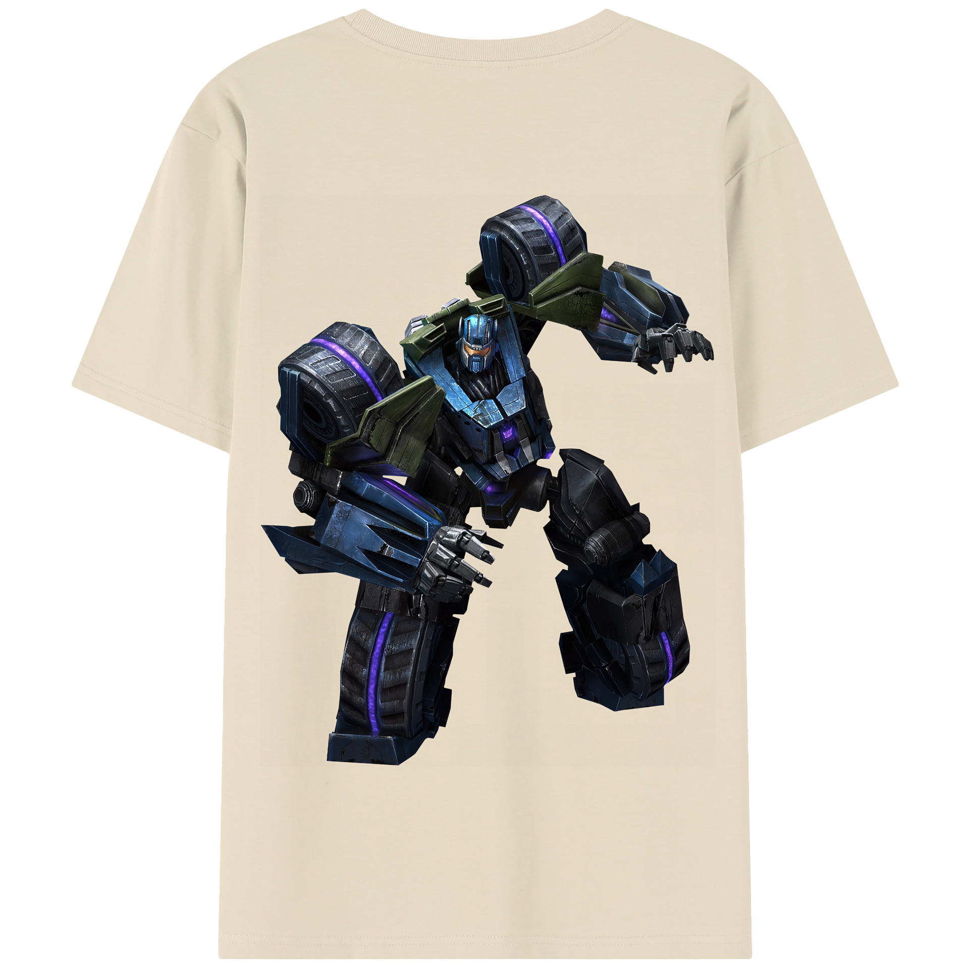 （画像用） Transformers トランスフォーマー 綿100％半袖Tシャツ（背面プリント）