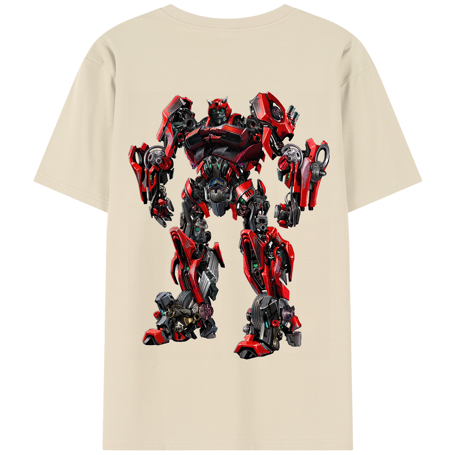 （画像用） Transformers トランスフォーマー 綿100％半袖Tシャツ（背面プリント）
