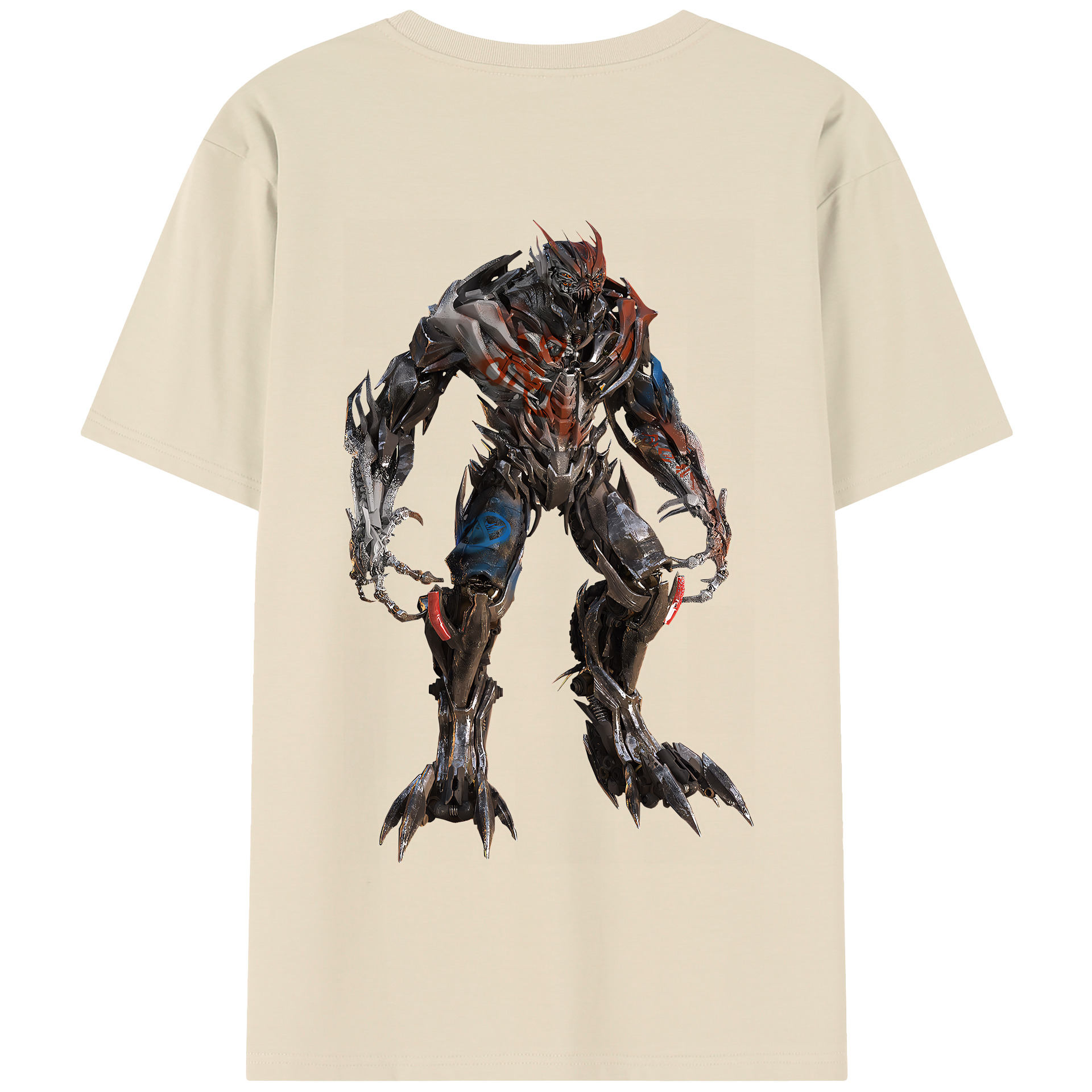 （画像用） Transformers トランスフォーマー 綿100％半袖Tシャツ（背面プリント）