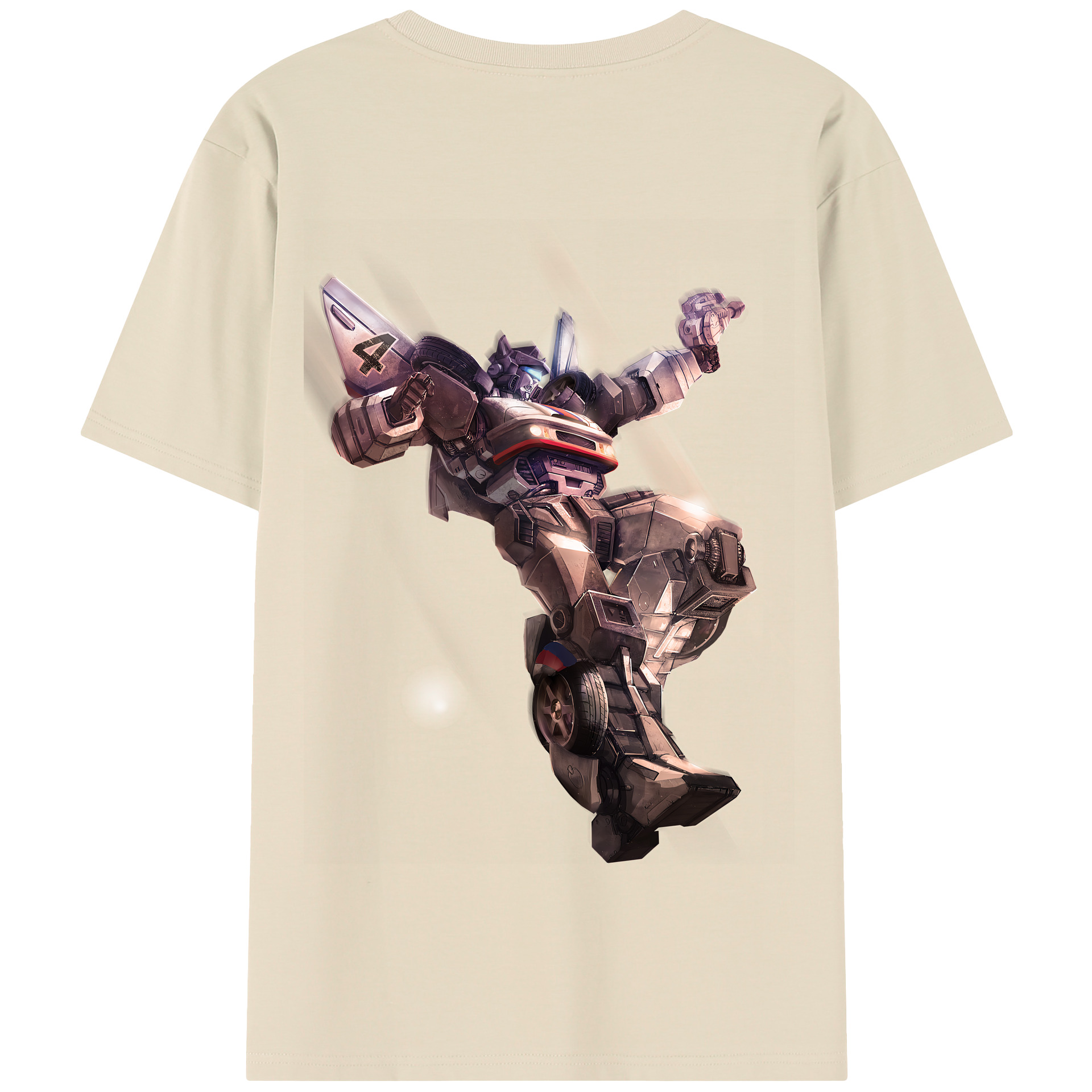 （画像用） Transformers トランスフォーマー 綿100％半袖Tシャツ（背面プリント）