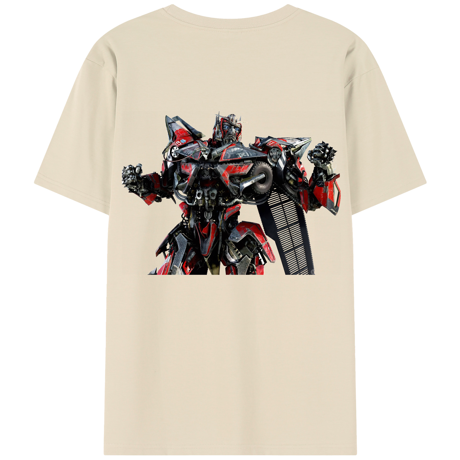 （画像用） Transformers トランスフォーマー 綿100％半袖Tシャツ（背面プリント）