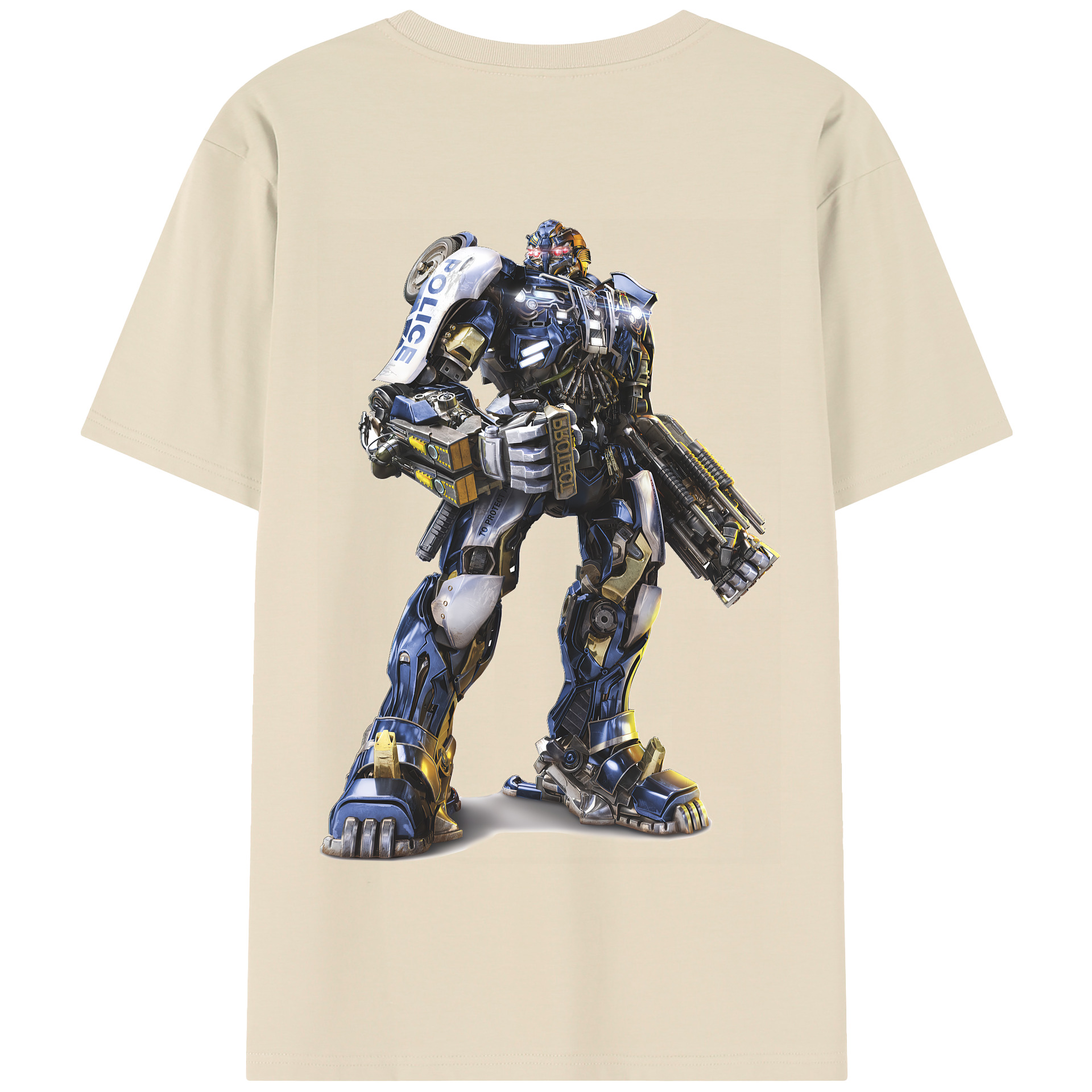 （画像用） Transformers トランスフォーマー 綿100％半袖Tシャツ（背面プリント）