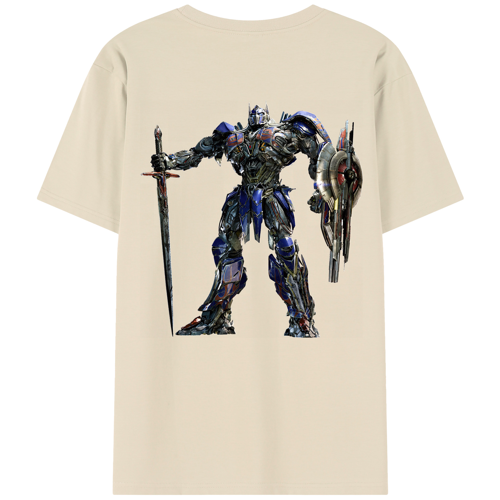 （画像用） Transformers トランスフォーマー 綿100％半袖Tシャツ（背面プリント）