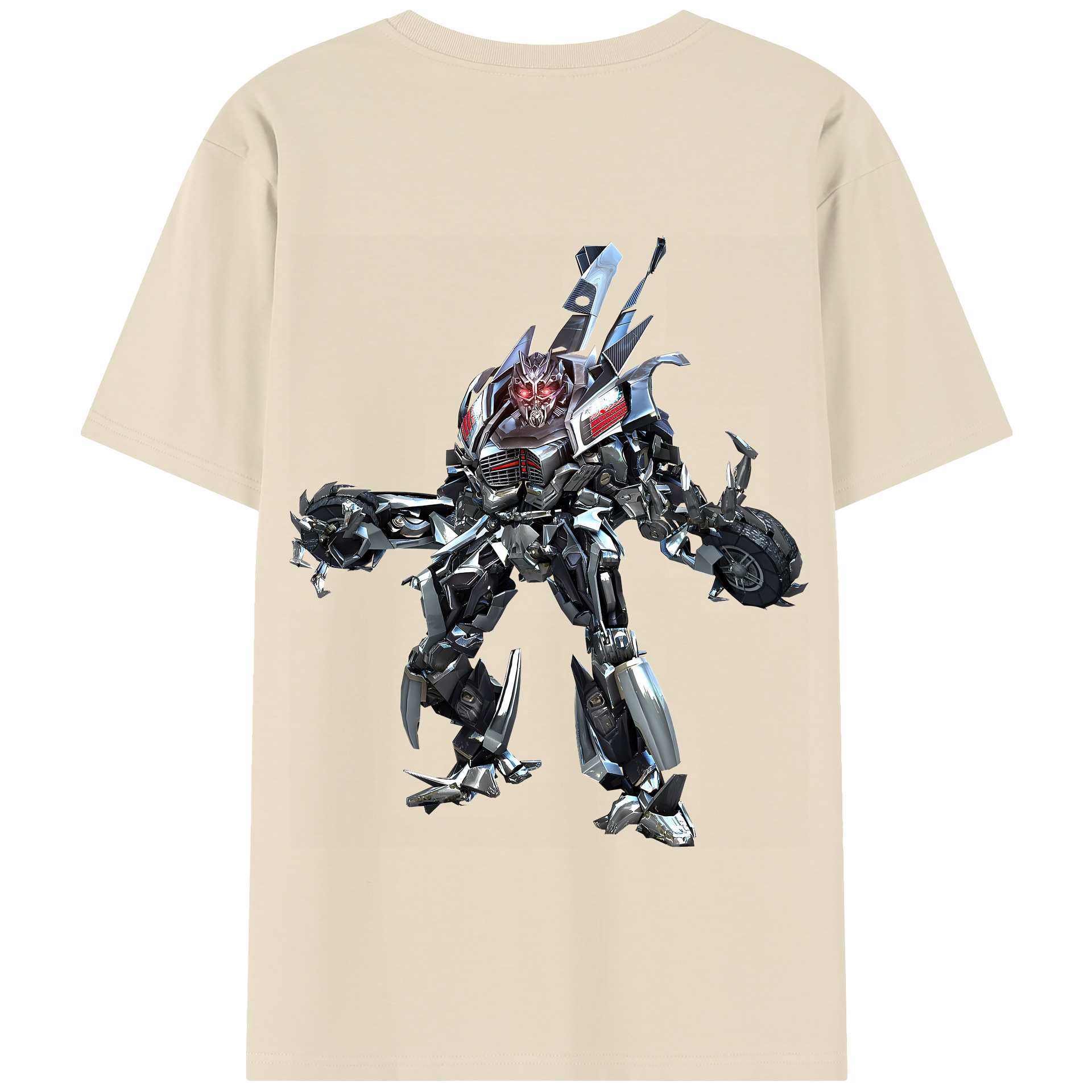 （画像用） Transformers トランスフォーマー 綿100％半袖Tシャツ（背面プリント）