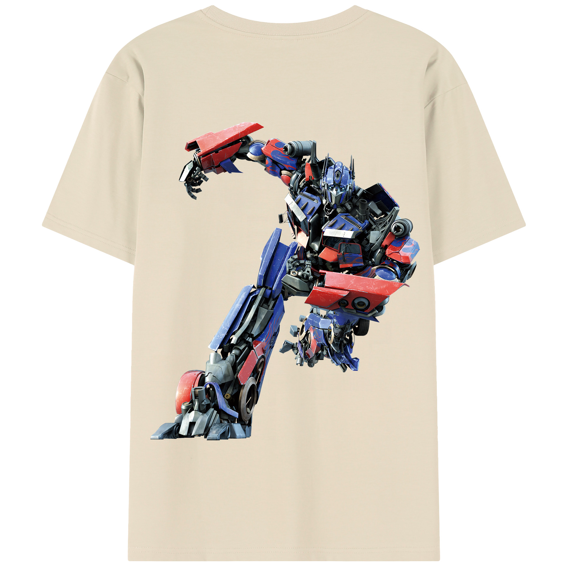 （画像用） Transformers トランスフォーマー 綿100％半袖Tシャツ（背面プリント）