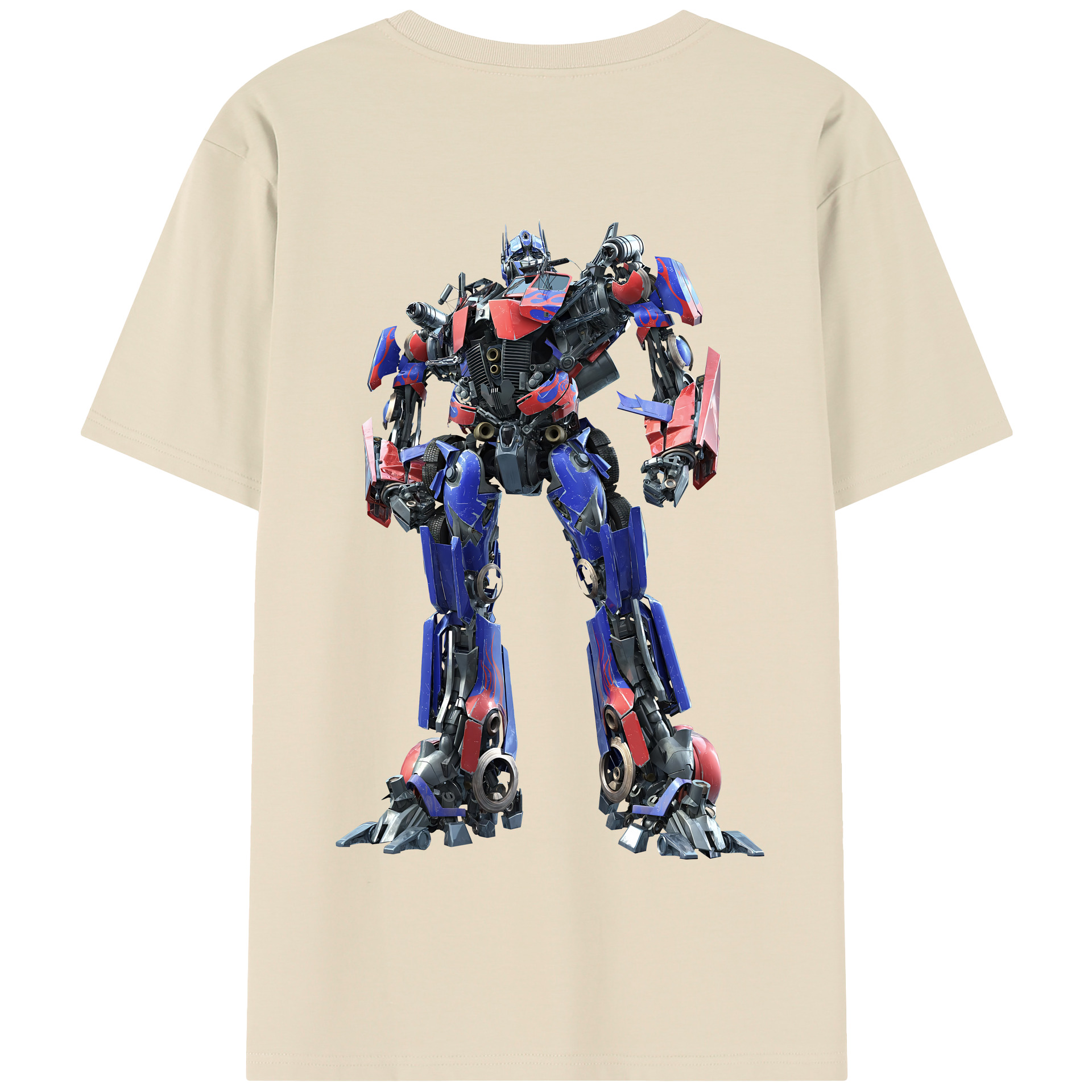 （画像用） Transformers トランスフォーマー 綿100％半袖Tシャツ（背面プリント）