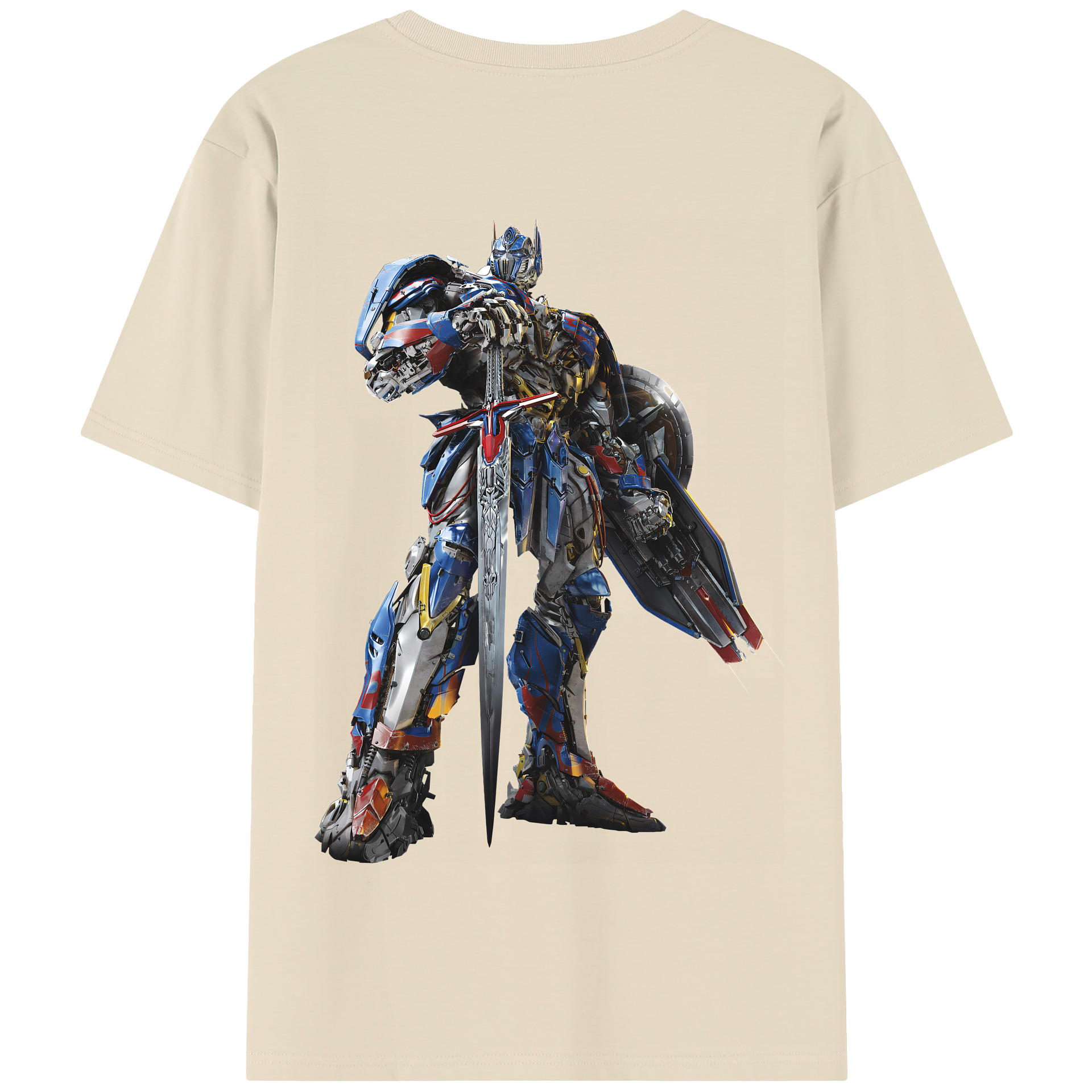 （画像用） Transformers トランスフォーマー 綿100％半袖Tシャツ（背面プリント）