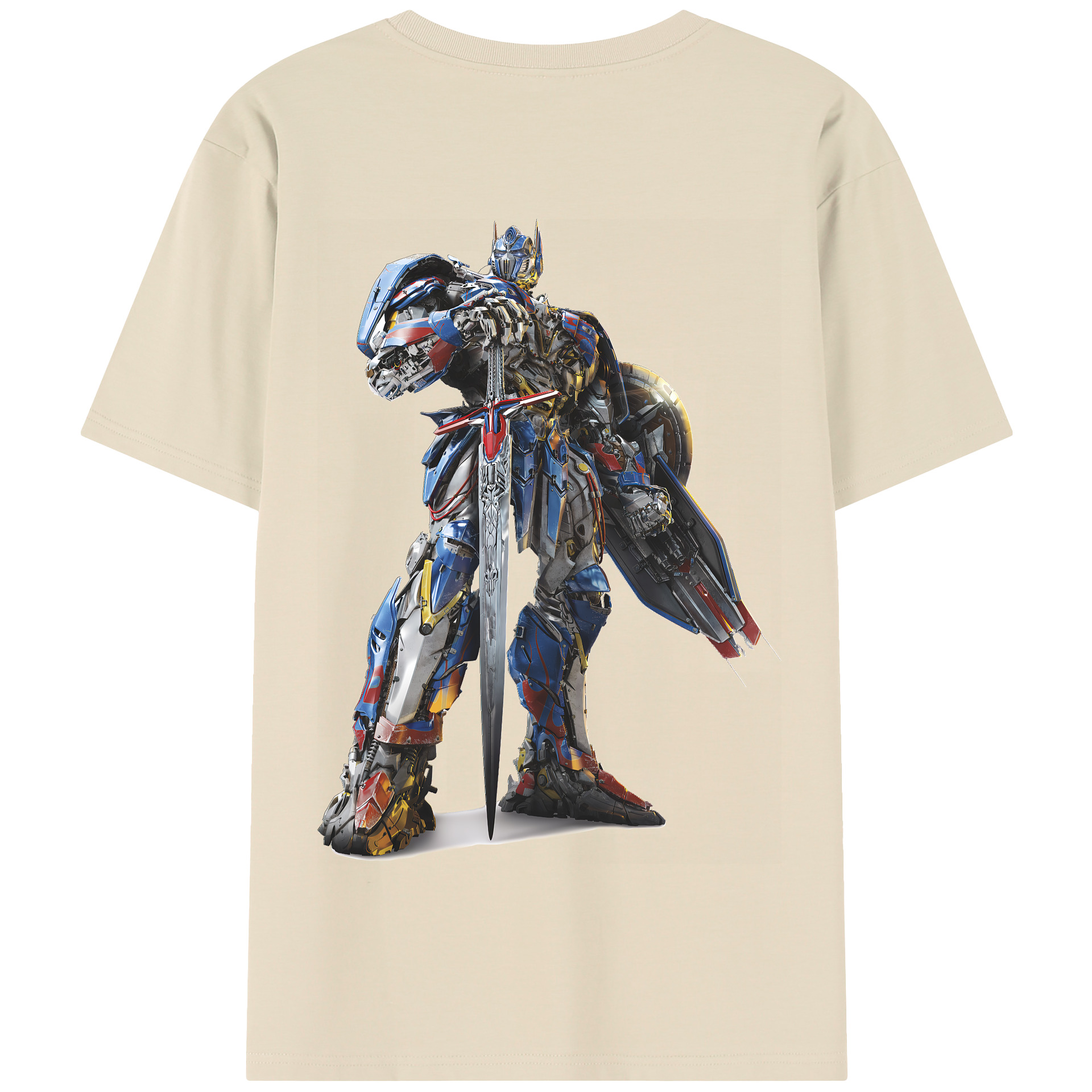 （画像用） Transformers トランスフォーマー 綿100％半袖Tシャツ（背面プリント）