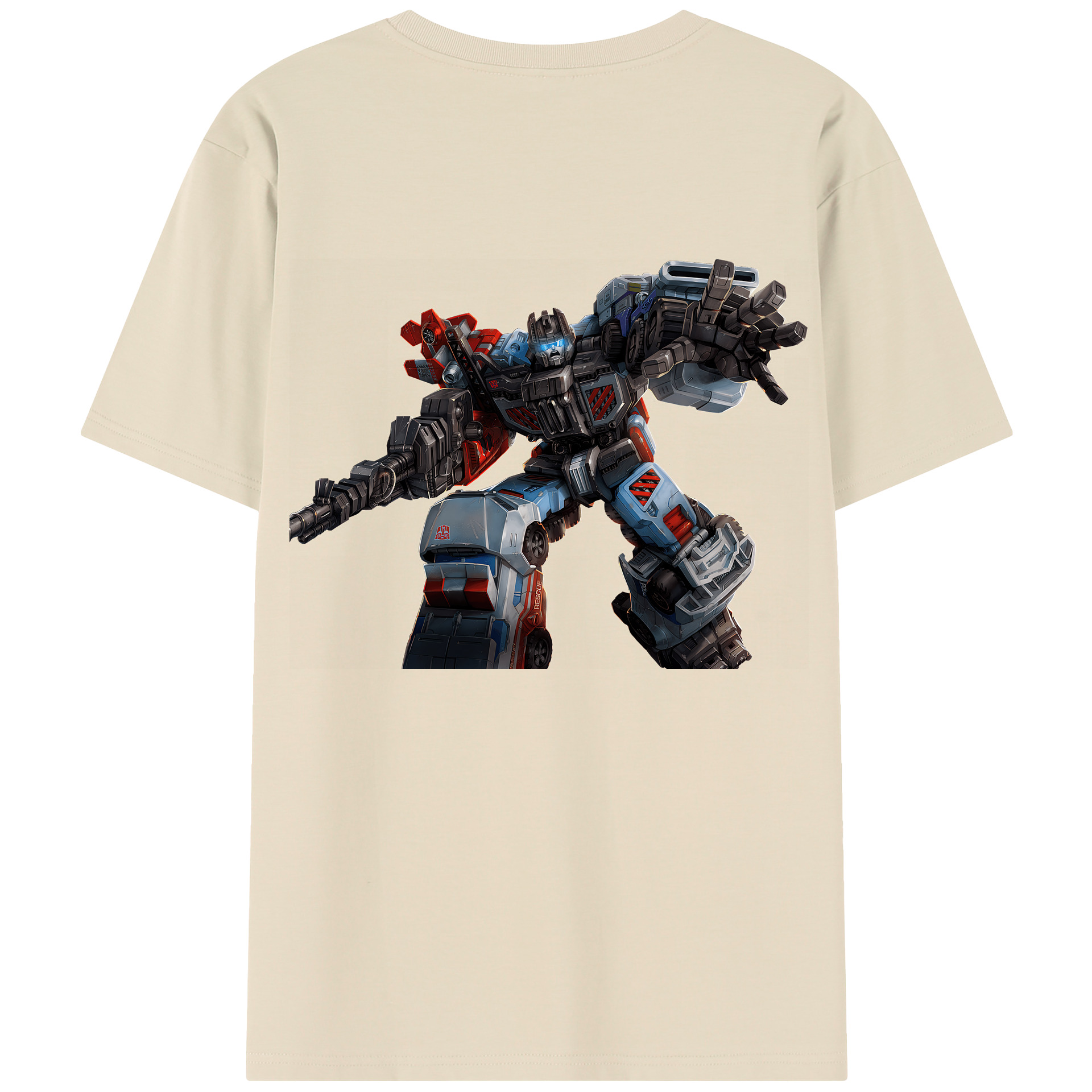 （画像用） Transformers トランスフォーマー 綿100％半袖Tシャツ（背面プリント）