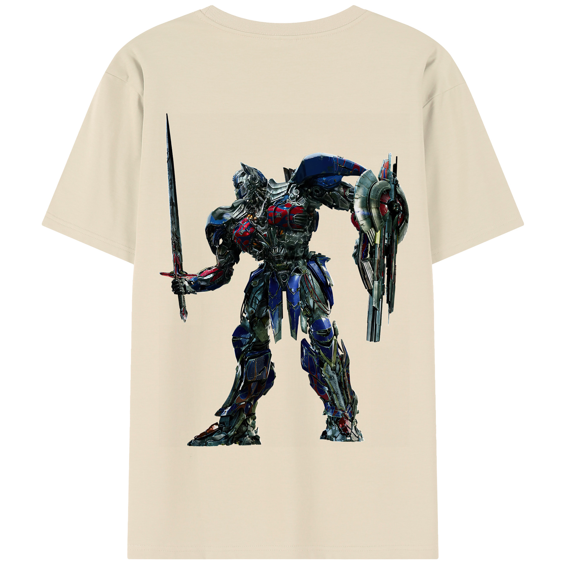 （画像用） Transformers トランスフォーマー 綿100％半袖Tシャツ（背面プリント）