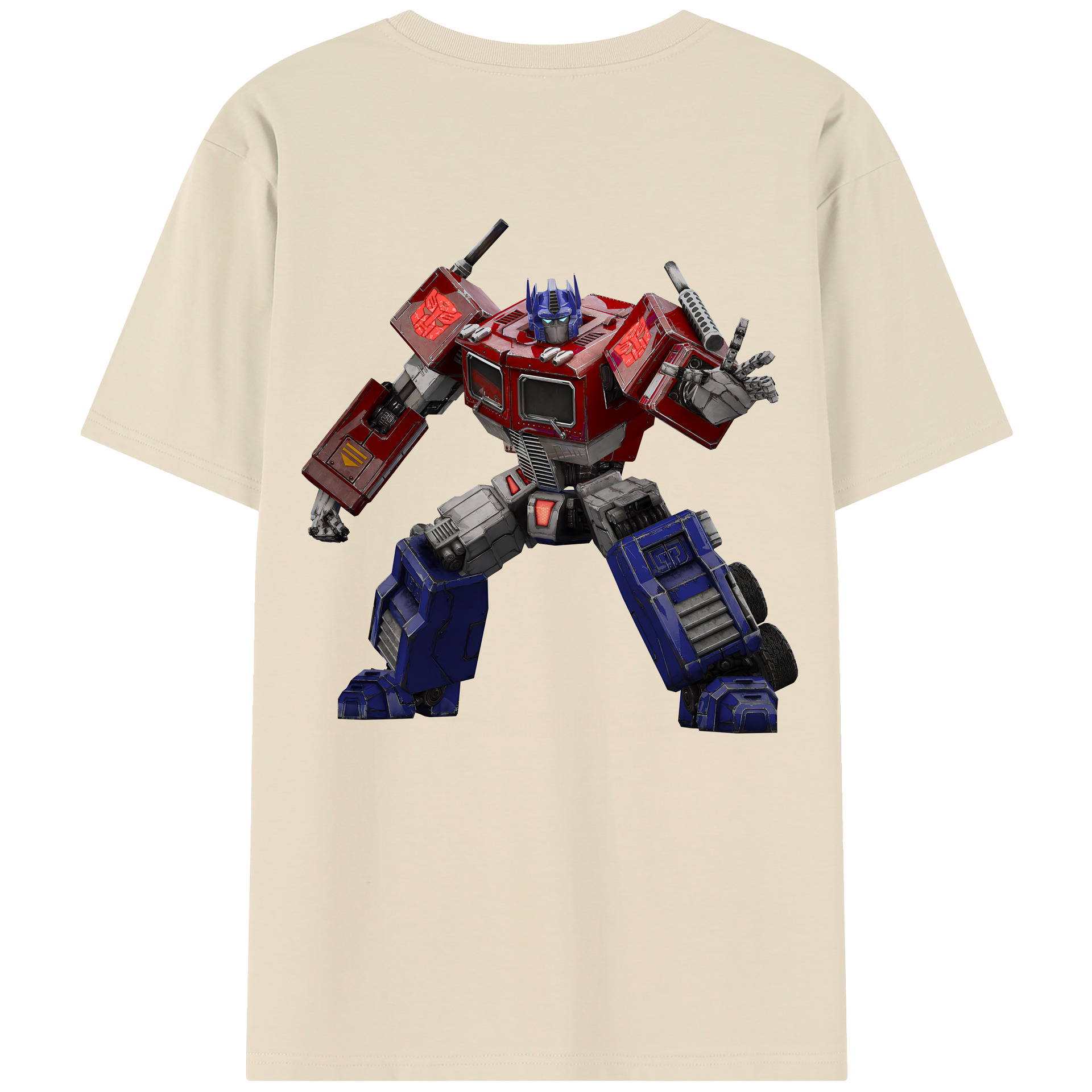 （画像用） Transformers トランスフォーマー 綿100％半袖Tシャツ（背面プリント）