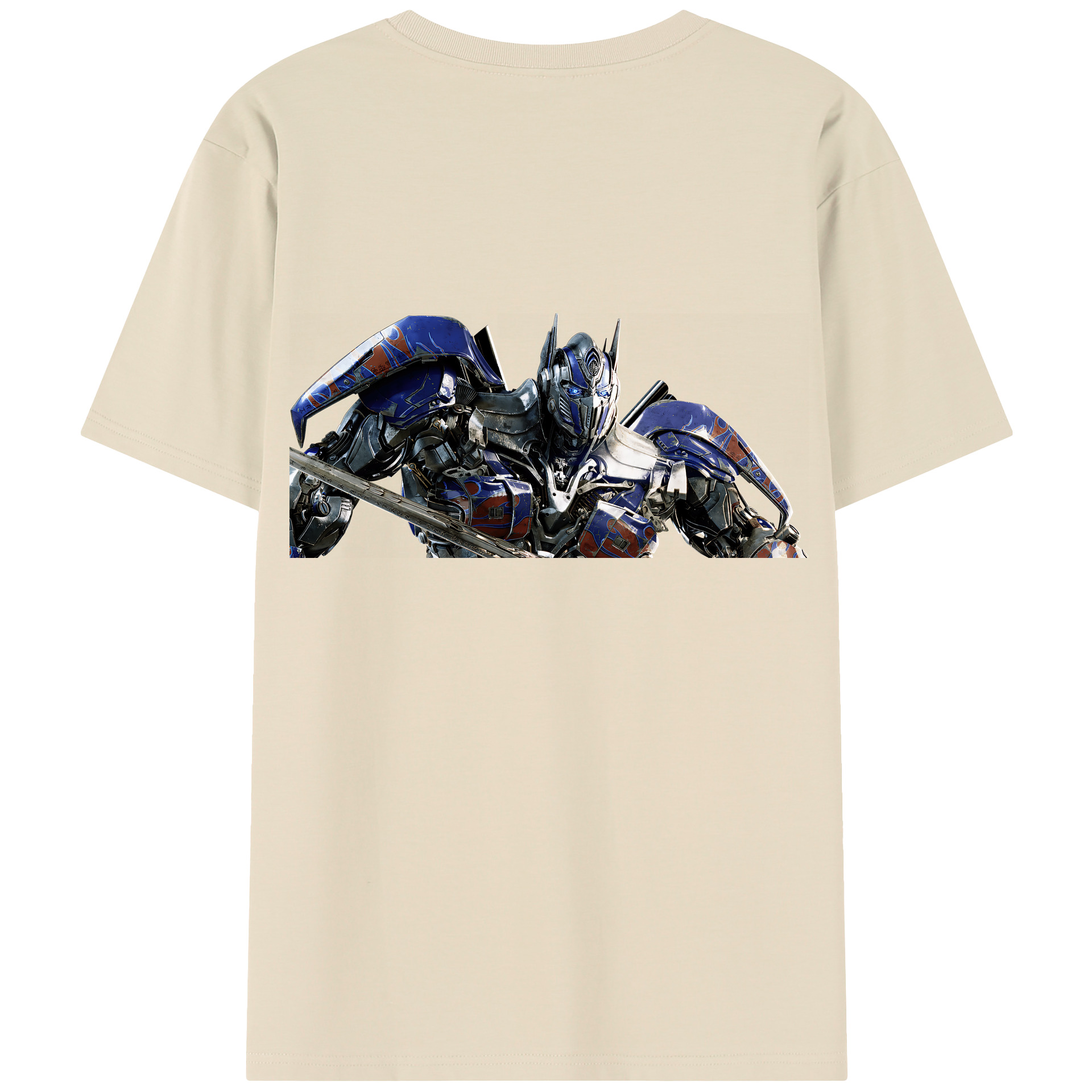 （画像用） Transformers トランスフォーマー 綿100％半袖Tシャツ（背面プリント）