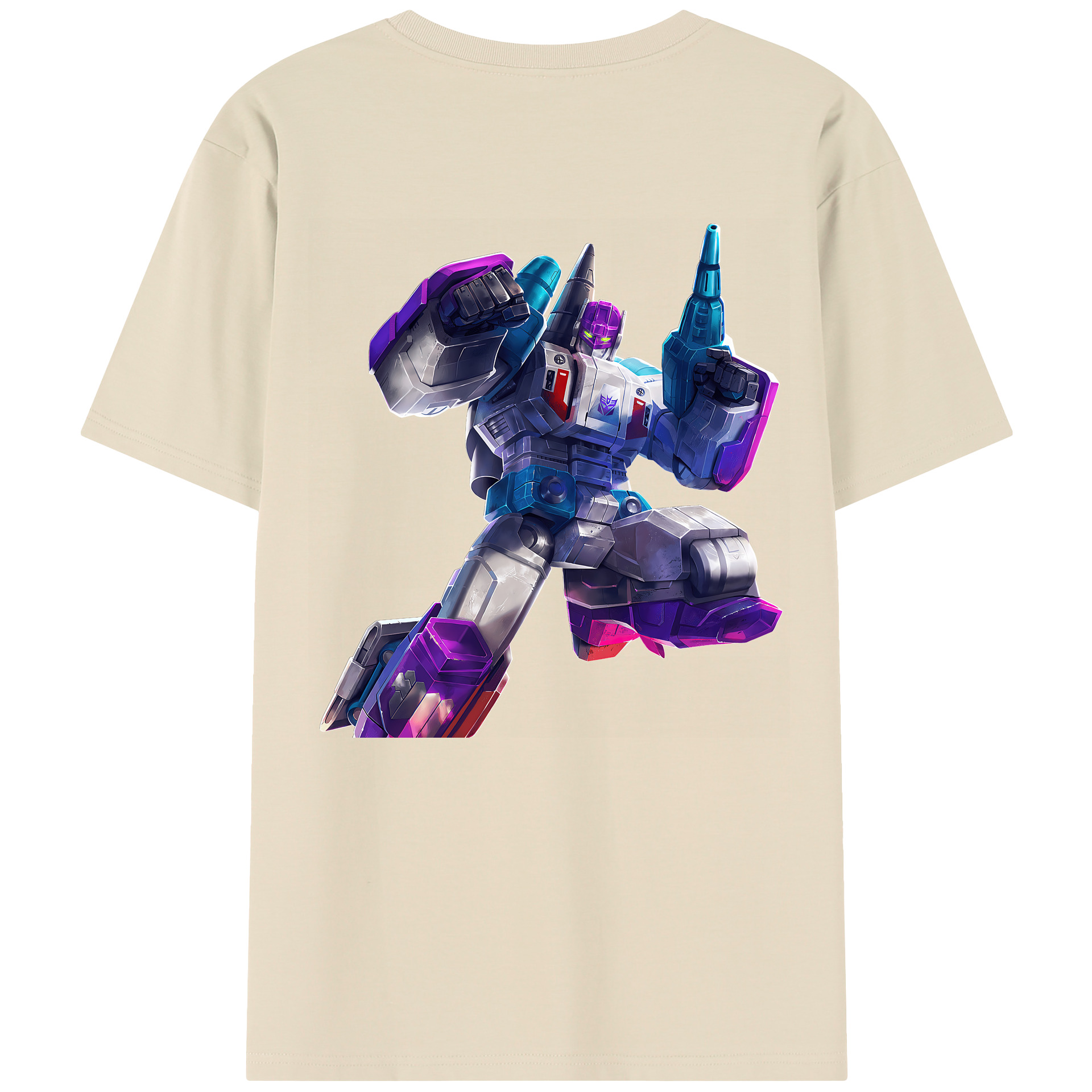 （画像用） Transformers トランスフォーマー 綿100％半袖Tシャツ（背面プリント）