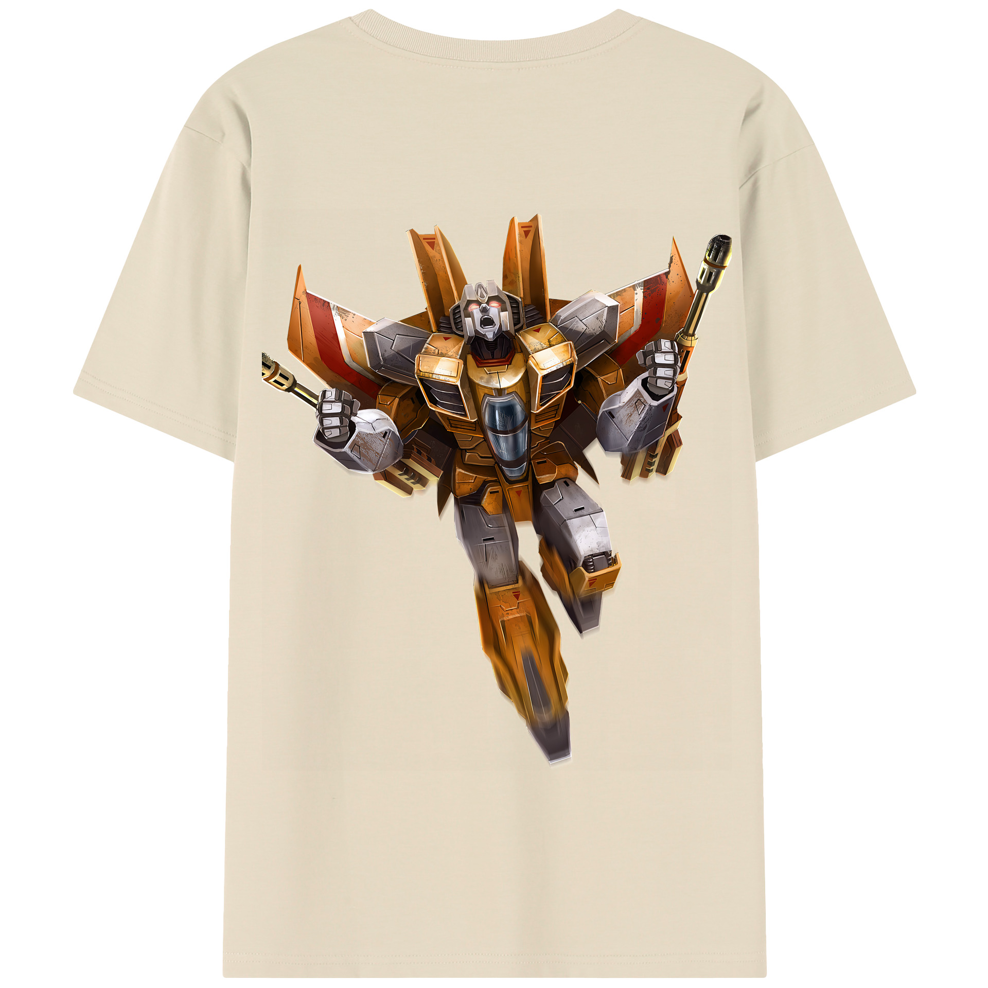 （画像用） Transformers トランスフォーマー 綿100％半袖Tシャツ（背面プリント）