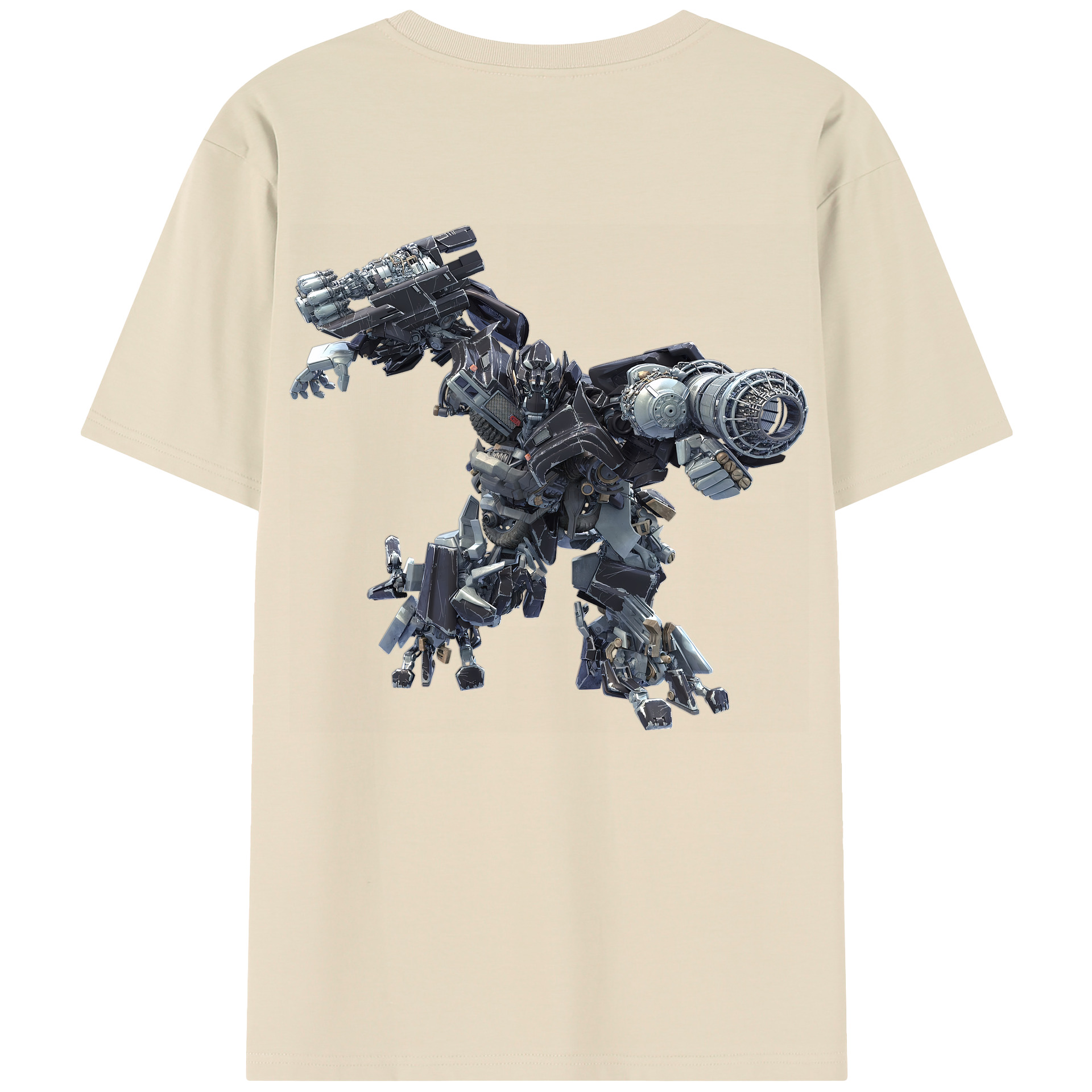 （画像用） Transformers トランスフォーマー 綿100％半袖Tシャツ（背面プリント）