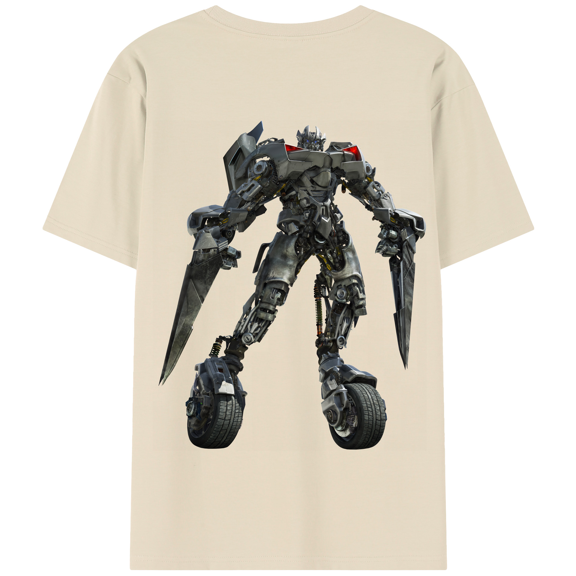 （画像用） Transformers トランスフォーマー 綿100％半袖Tシャツ（背面プリント）