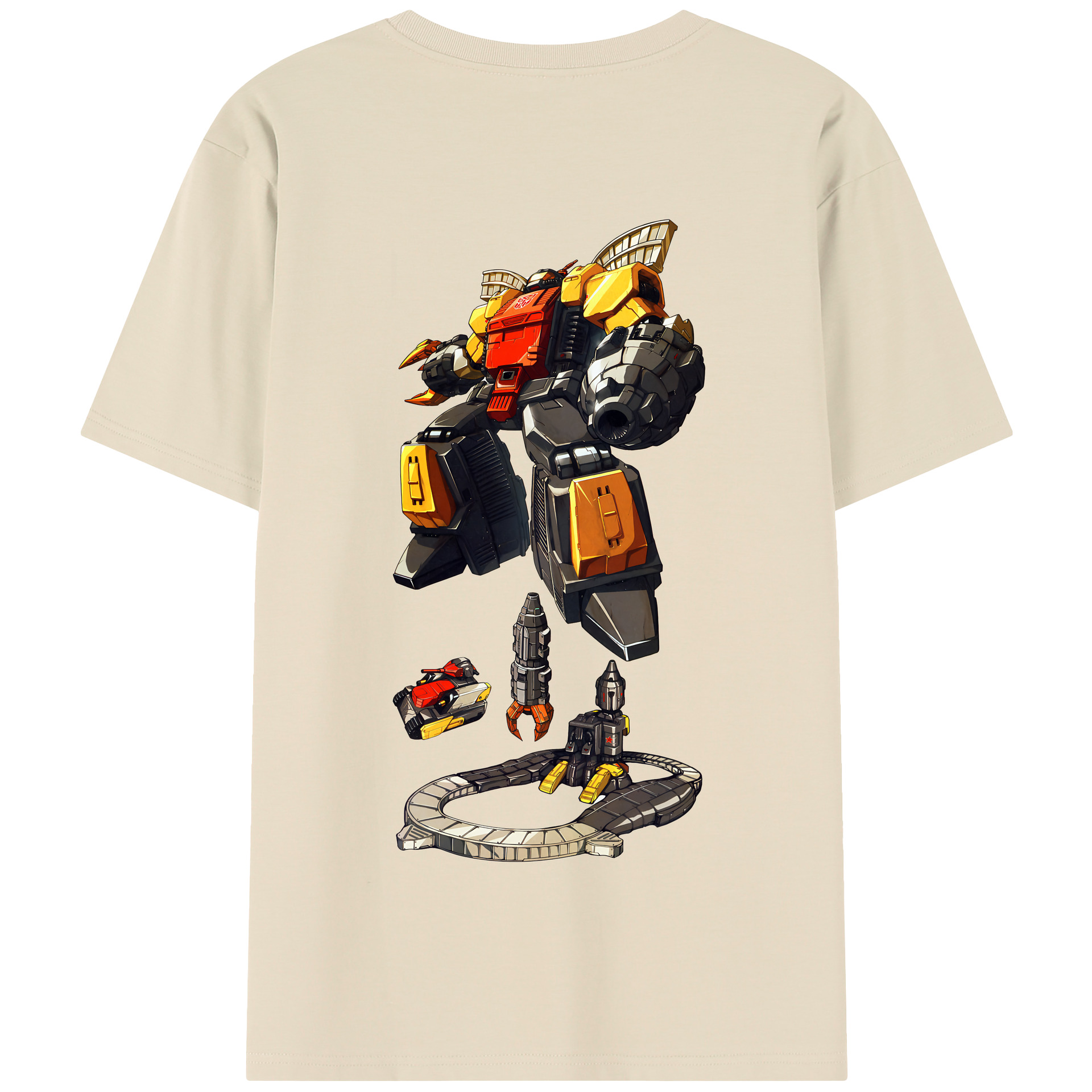 （画像用） Transformers トランスフォーマー 綿100％半袖Tシャツ（背面プリント）