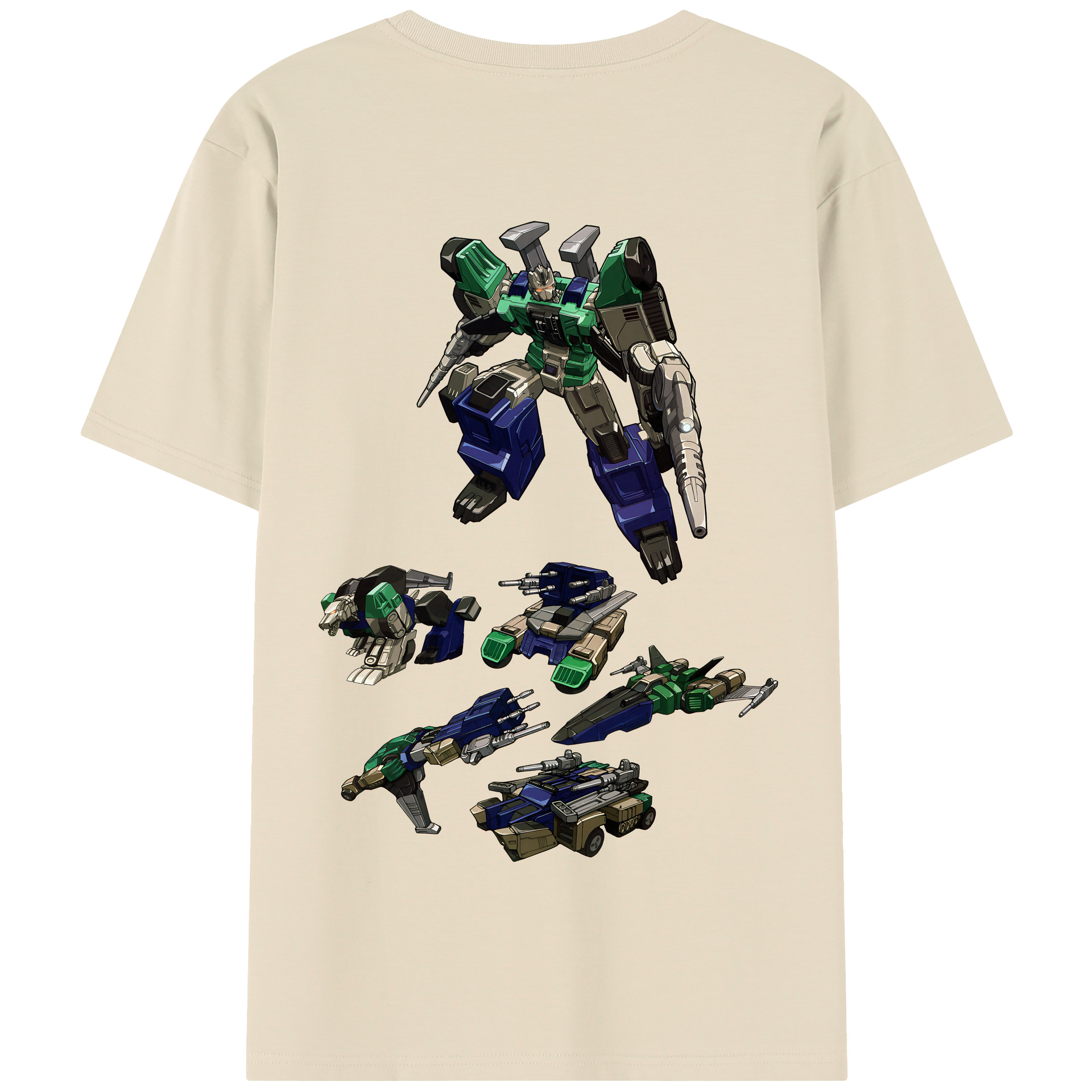 （画像用） Transformers トランスフォーマー 綿100％半袖Tシャツ（背面プリント）