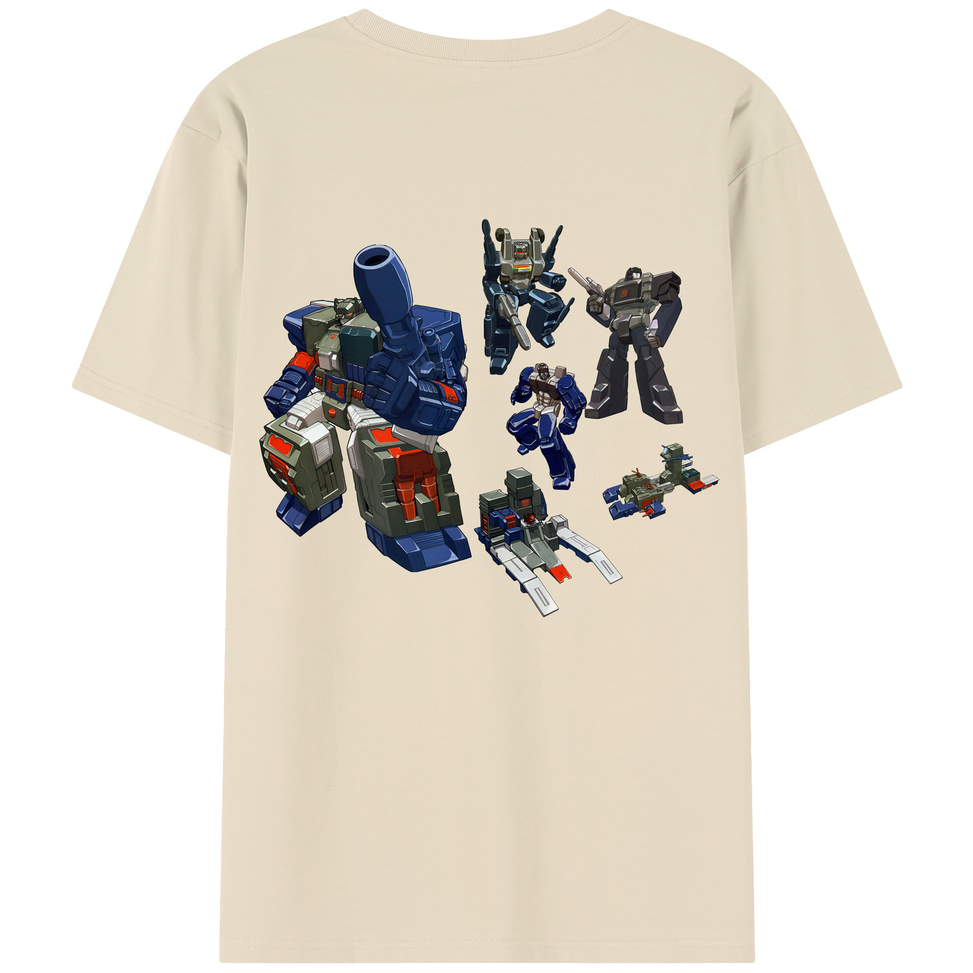 （画像用） Transformers トランスフォーマー 綿100％半袖Tシャツ（背面プリント）
