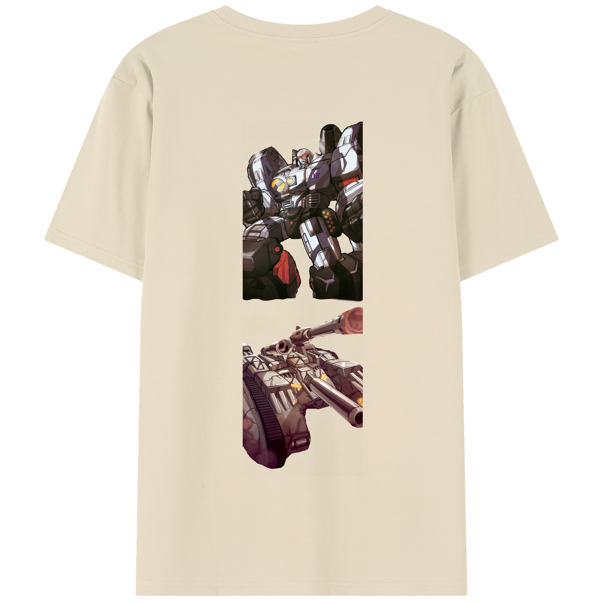 （画像用） Transformers トランスフォーマー 綿100％半袖Tシャツ（背面プリント）