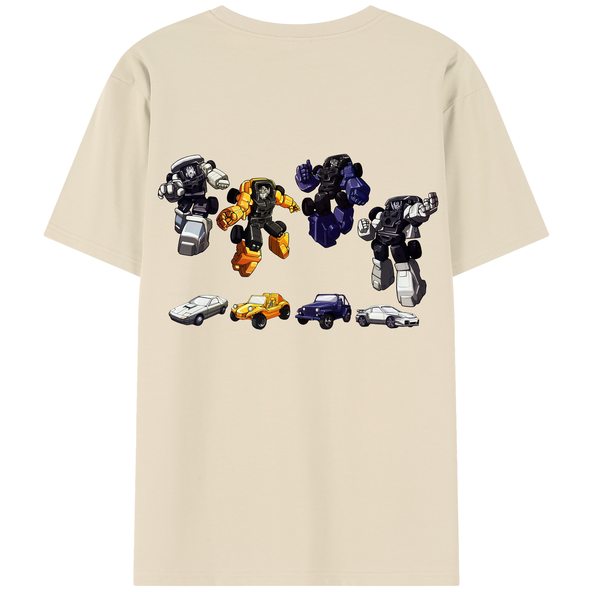 （画像用） Transformers トランスフォーマー 綿100％半袖Tシャツ（背面プリント）