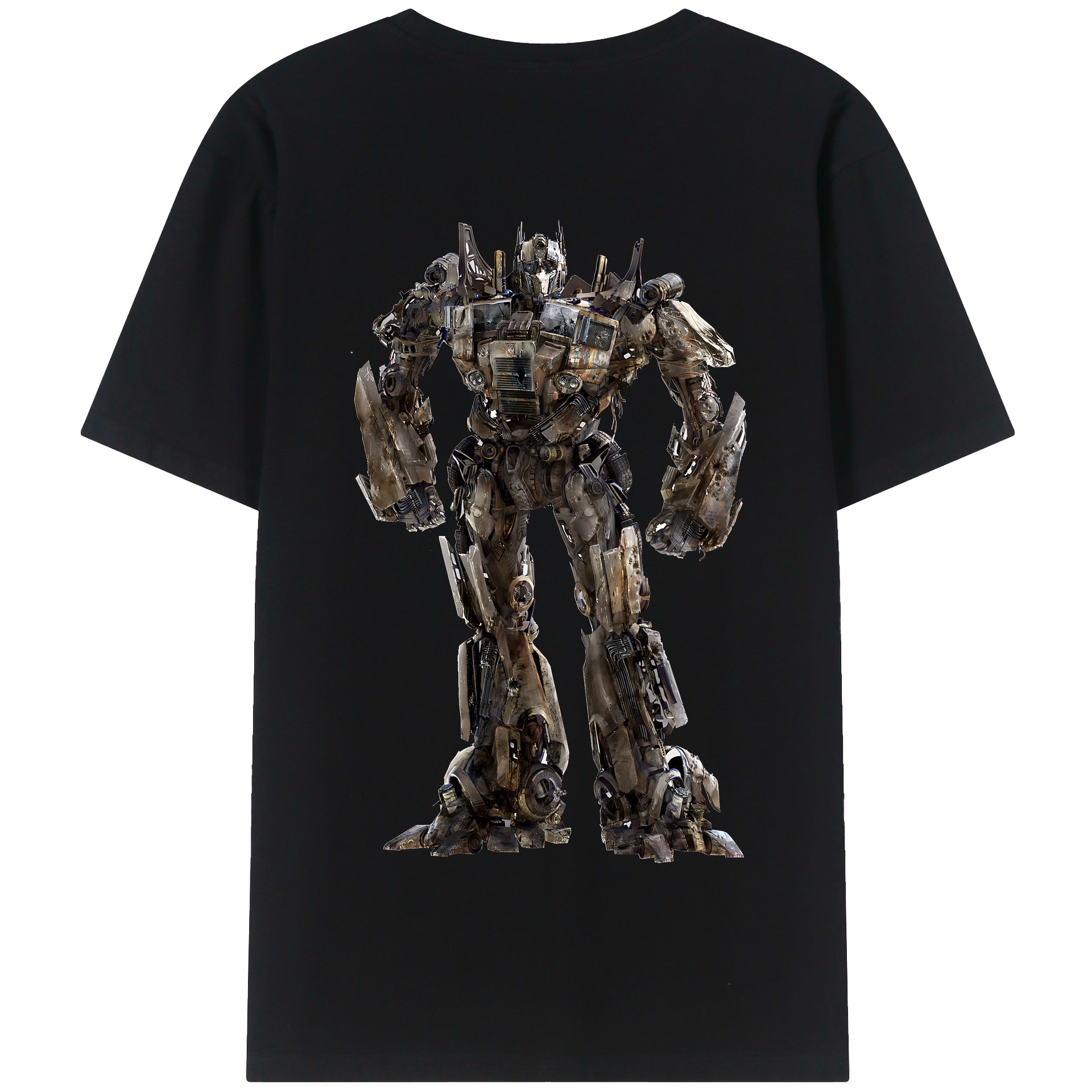（画像用） Transformers トランスフォーマー 綿100％半袖Tシャツ（背面プリント）