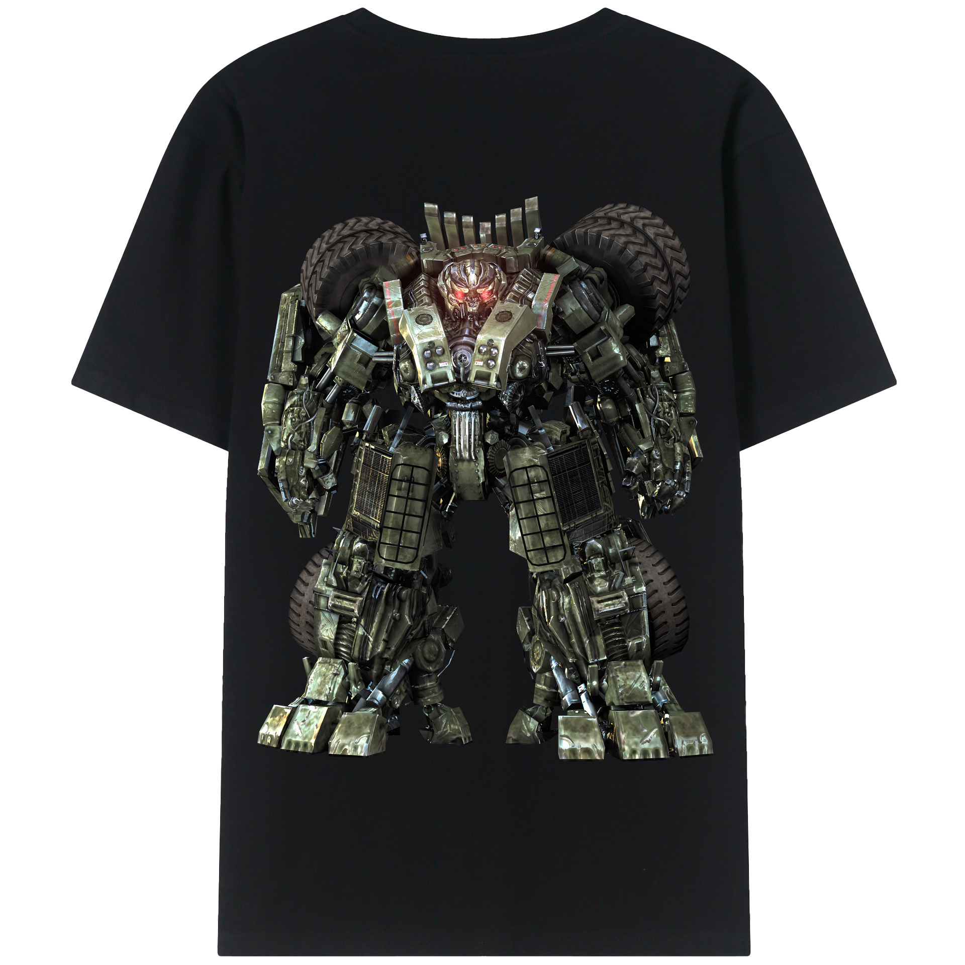 （画像用） Transformers トランスフォーマー 綿100％半袖Tシャツ（背面プリント）