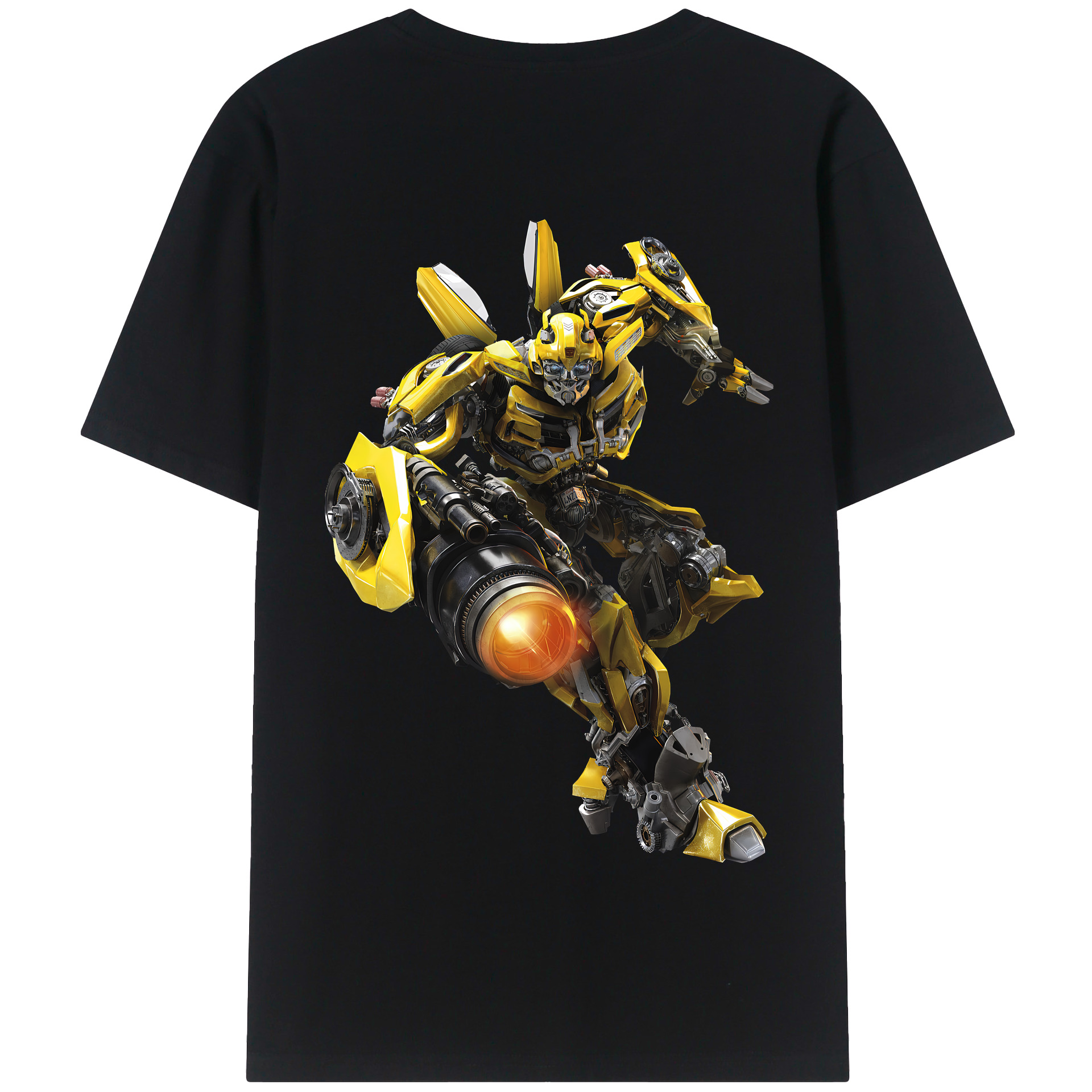（画像用） Transformers トランスフォーマー 綿100％半袖Tシャツ（背面プリント）