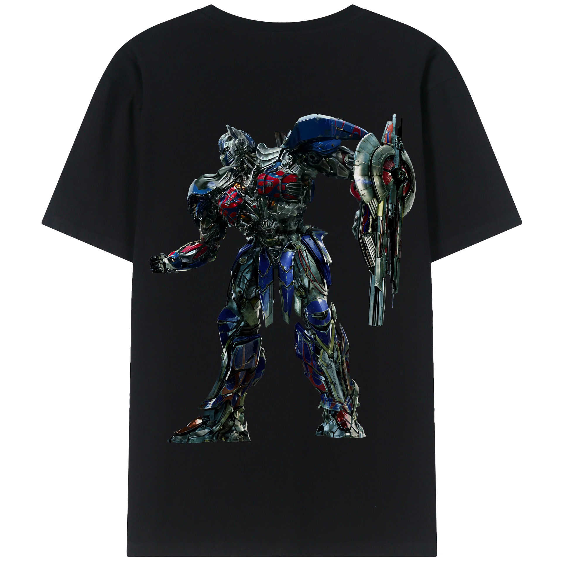 （画像用） Transformers トランスフォーマー 綿100％半袖Tシャツ（背面プリント）