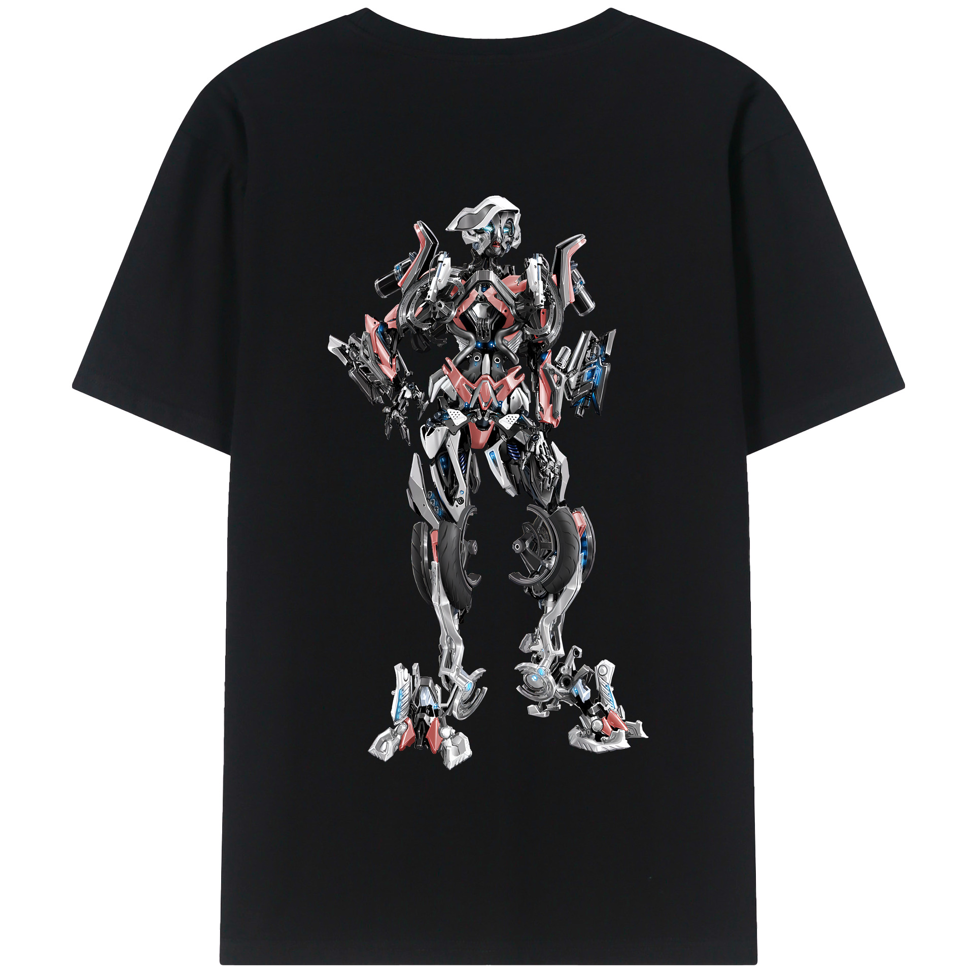 （画像用） Transformers トランスフォーマー 綿100％半袖Tシャツ（背面プリント）