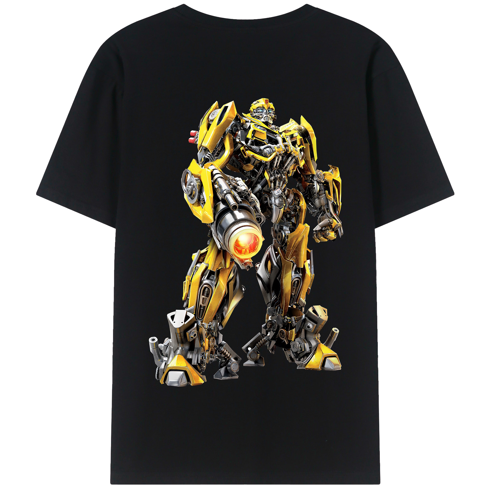 （画像用） Transformers トランスフォーマー 綿100％半袖Tシャツ（背面プリント）