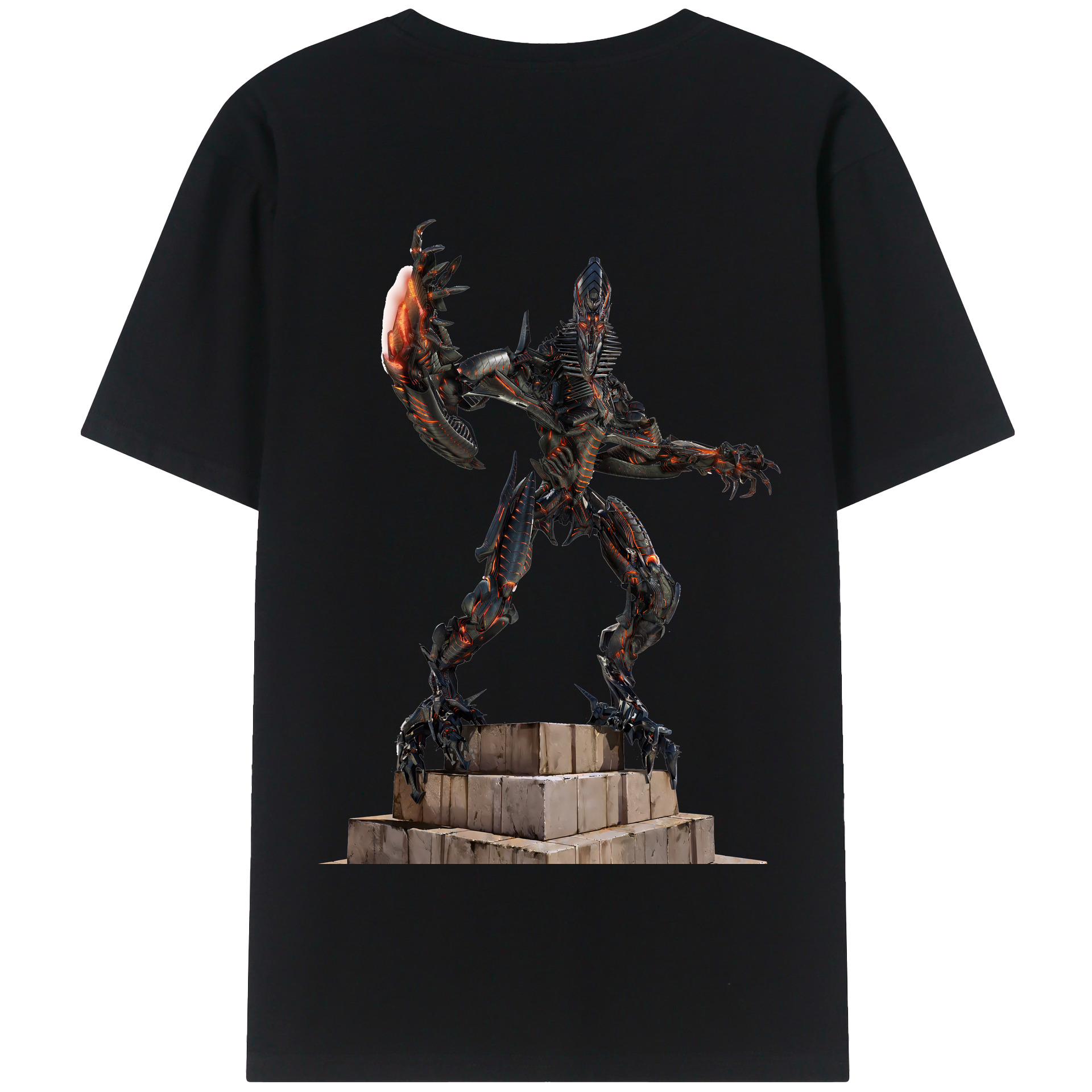 （画像用） Transformers トランスフォーマー 綿100％半袖Tシャツ（背面プリント）