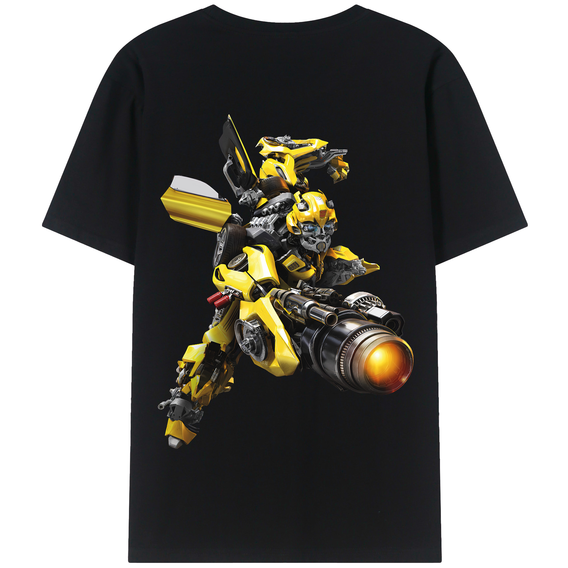 （画像用） Transformers トランスフォーマー 綿100％半袖Tシャツ（背面プリント）