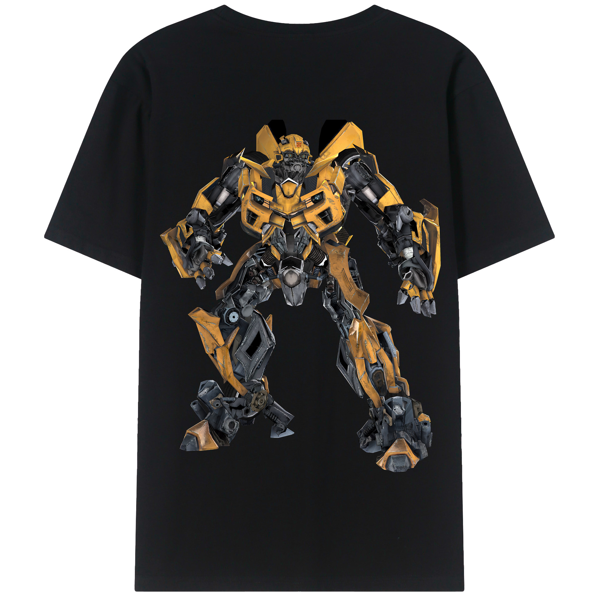 （画像用） Transformers トランスフォーマー 綿100％半袖Tシャツ（背面プリント）