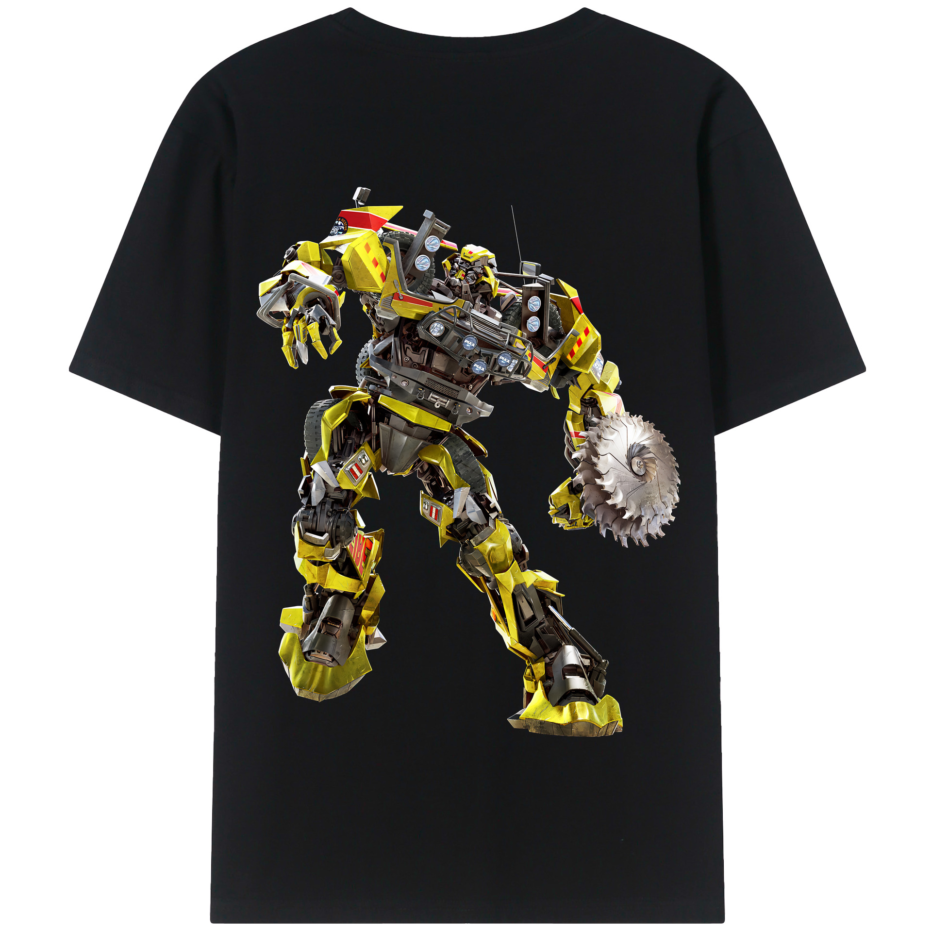 （画像用） Transformers トランスフォーマー 綿100％半袖Tシャツ（背面プリント）