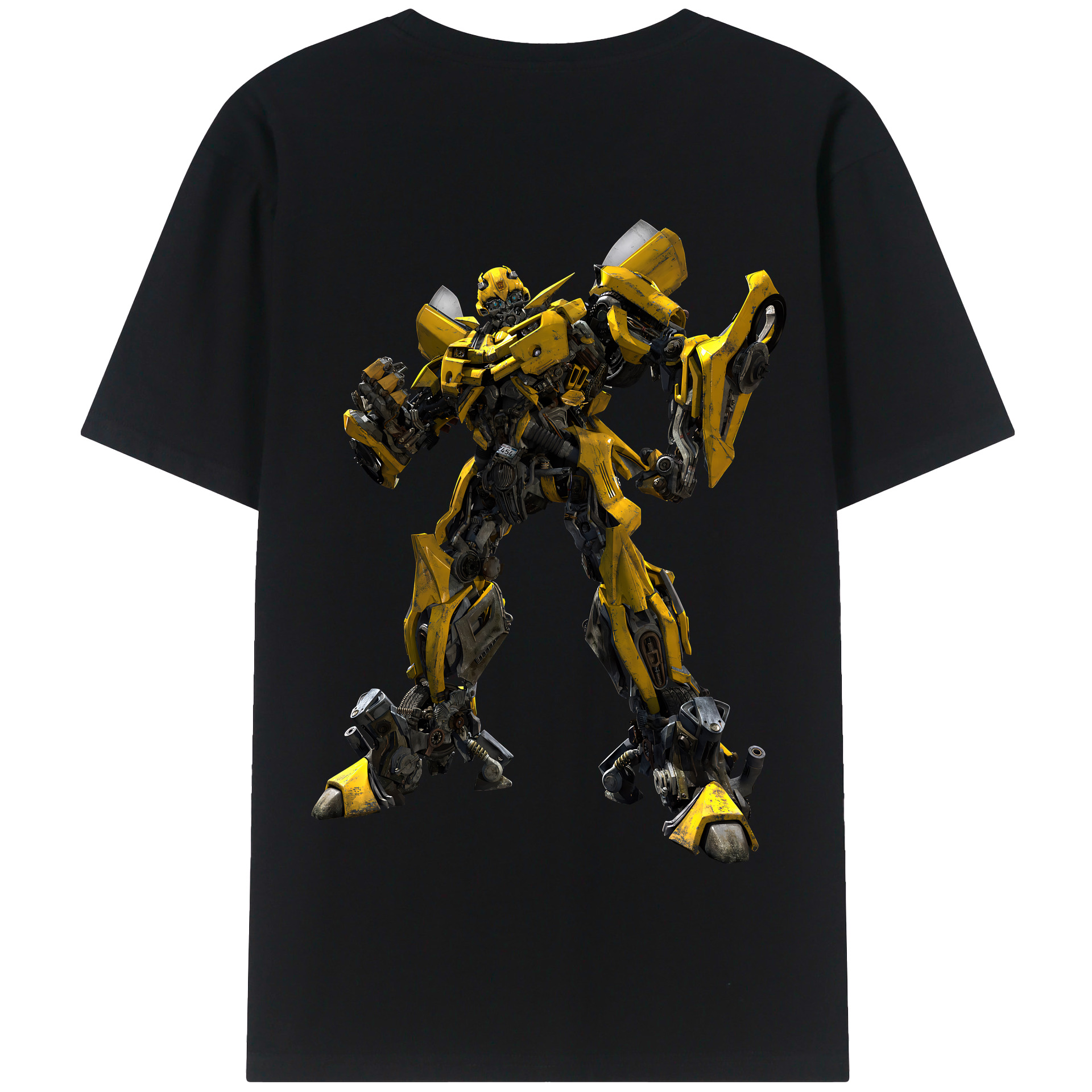 （画像用） Transformers トランスフォーマー 綿100％半袖Tシャツ（背面プリント）