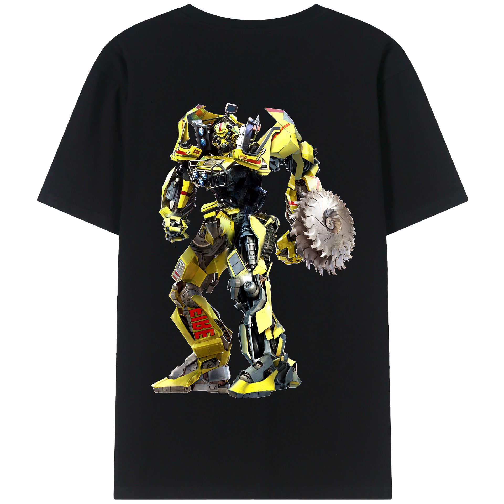 （画像用） Transformers トランスフォーマー 綿100％半袖Tシャツ（背面プリント）