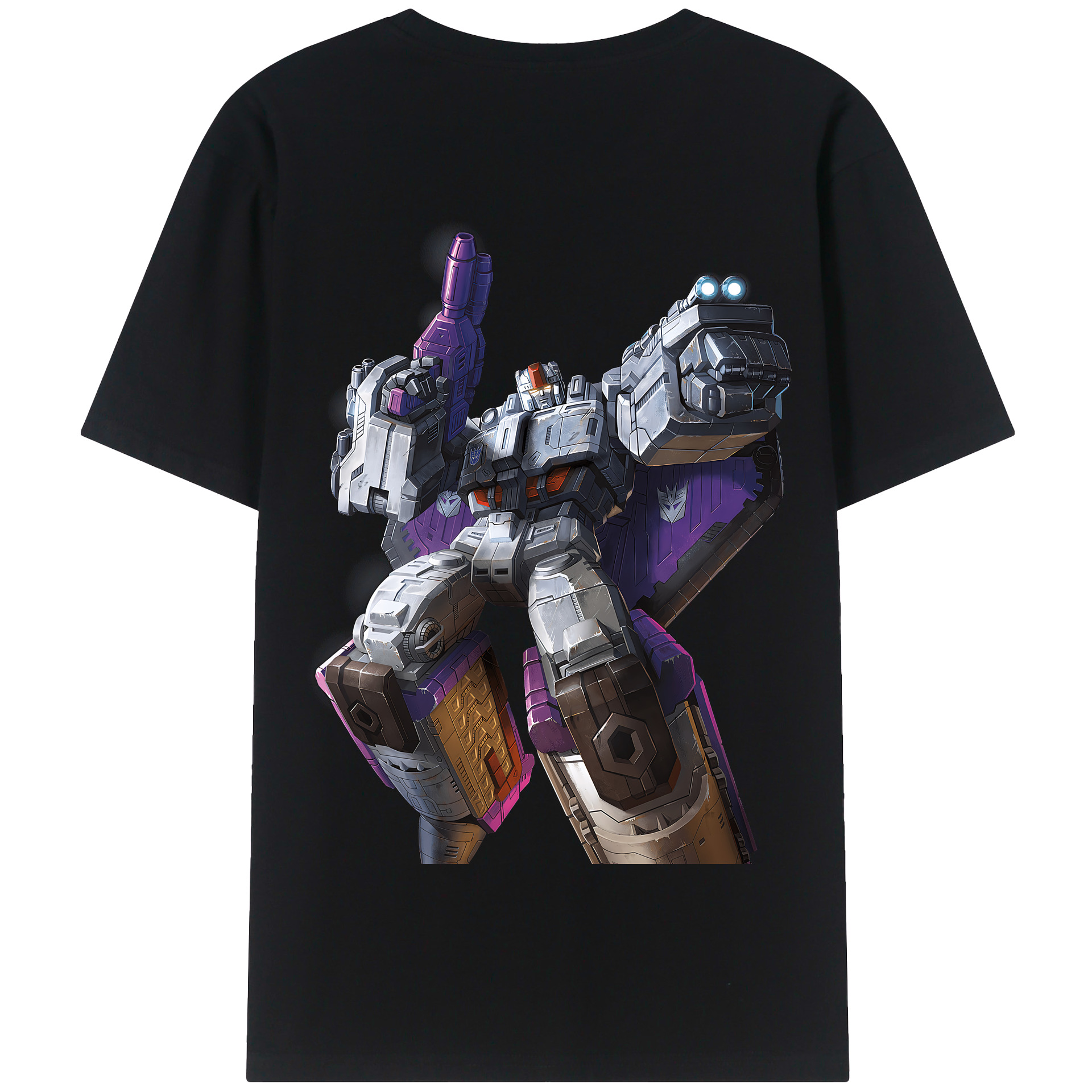 （画像用） Transformers トランスフォーマー 綿100％半袖Tシャツ（背面プリント）
